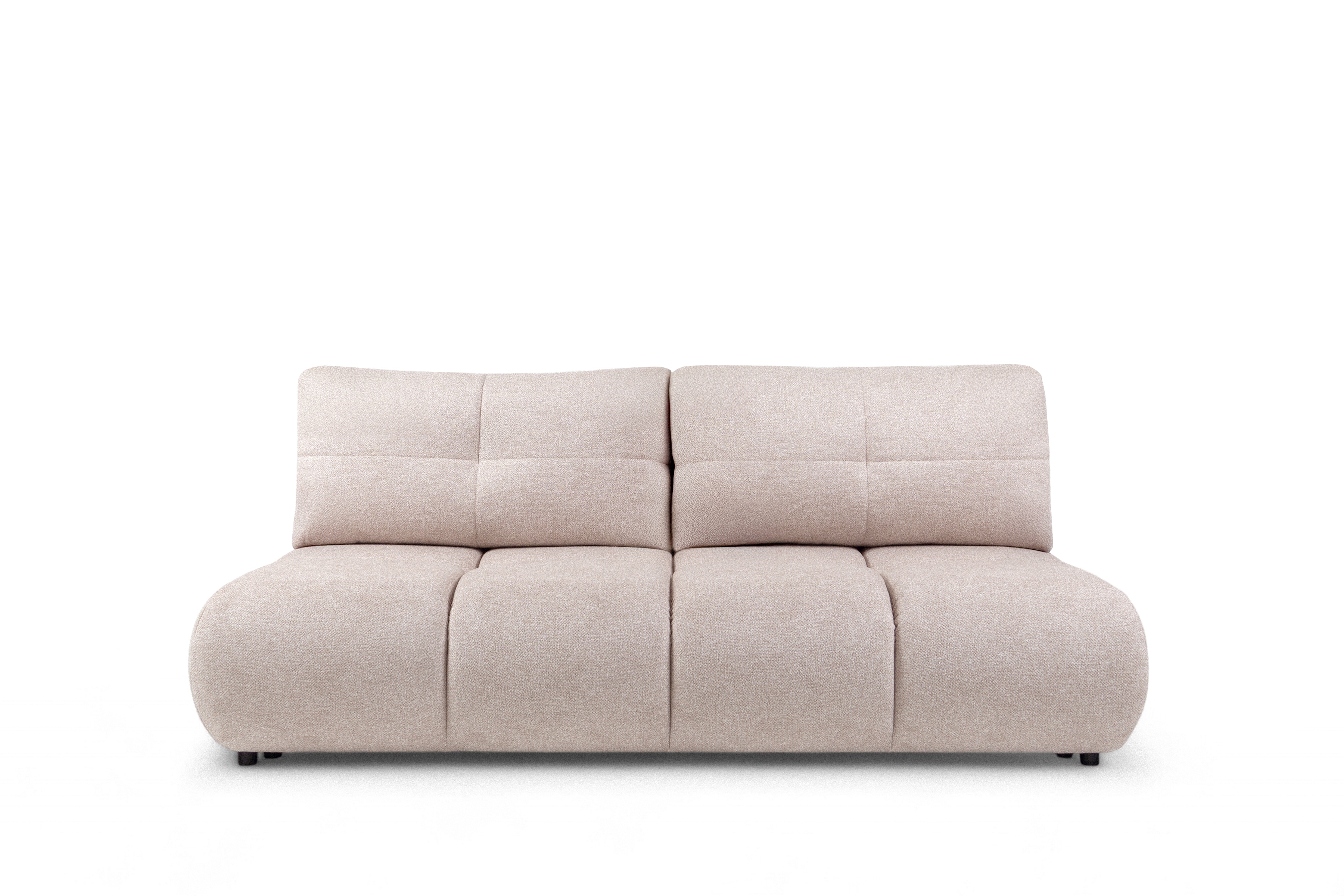 Pohovka Lerio s rozkládací funkcí - světle béžová hydrofobní tkanina Blur 02 Pohovka Lerio rozkládací - jasno béžová Pletenina hydrofobowa Blur 02