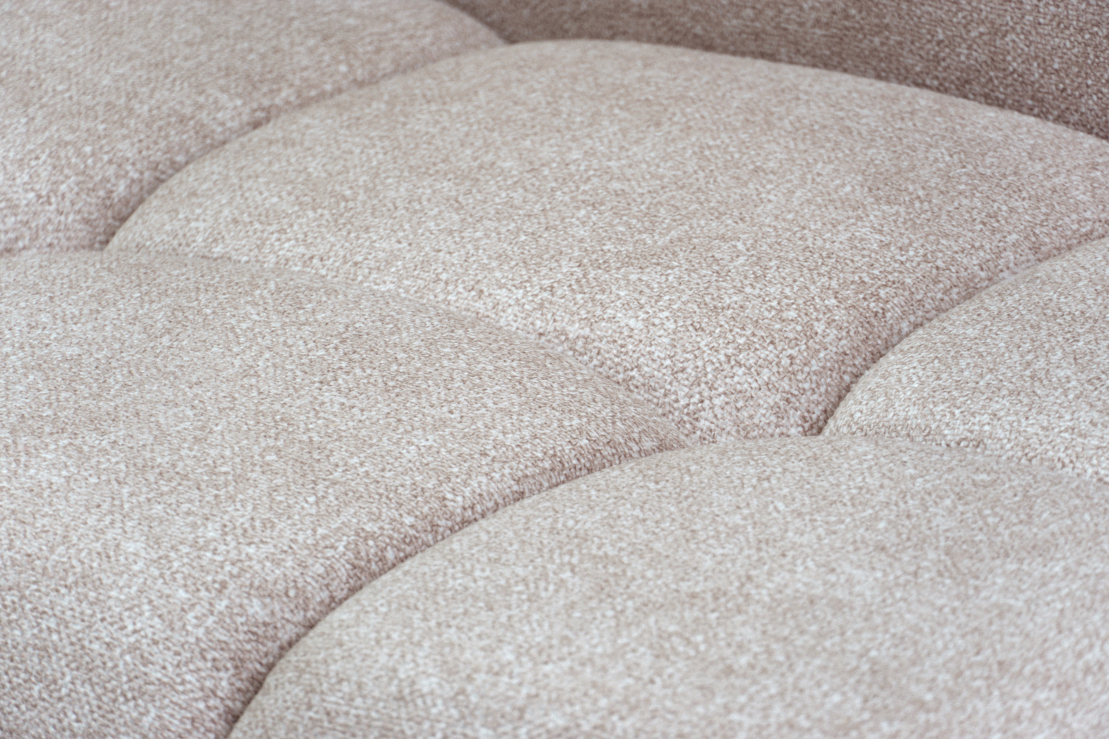 Pohovka Lerio s rozkládací funkcí - světle béžová hydrofobní tkanina Blur 02 Pohovka Lerio rozkládací - jasno béžová Pletenina hydrofobowa Blur 02