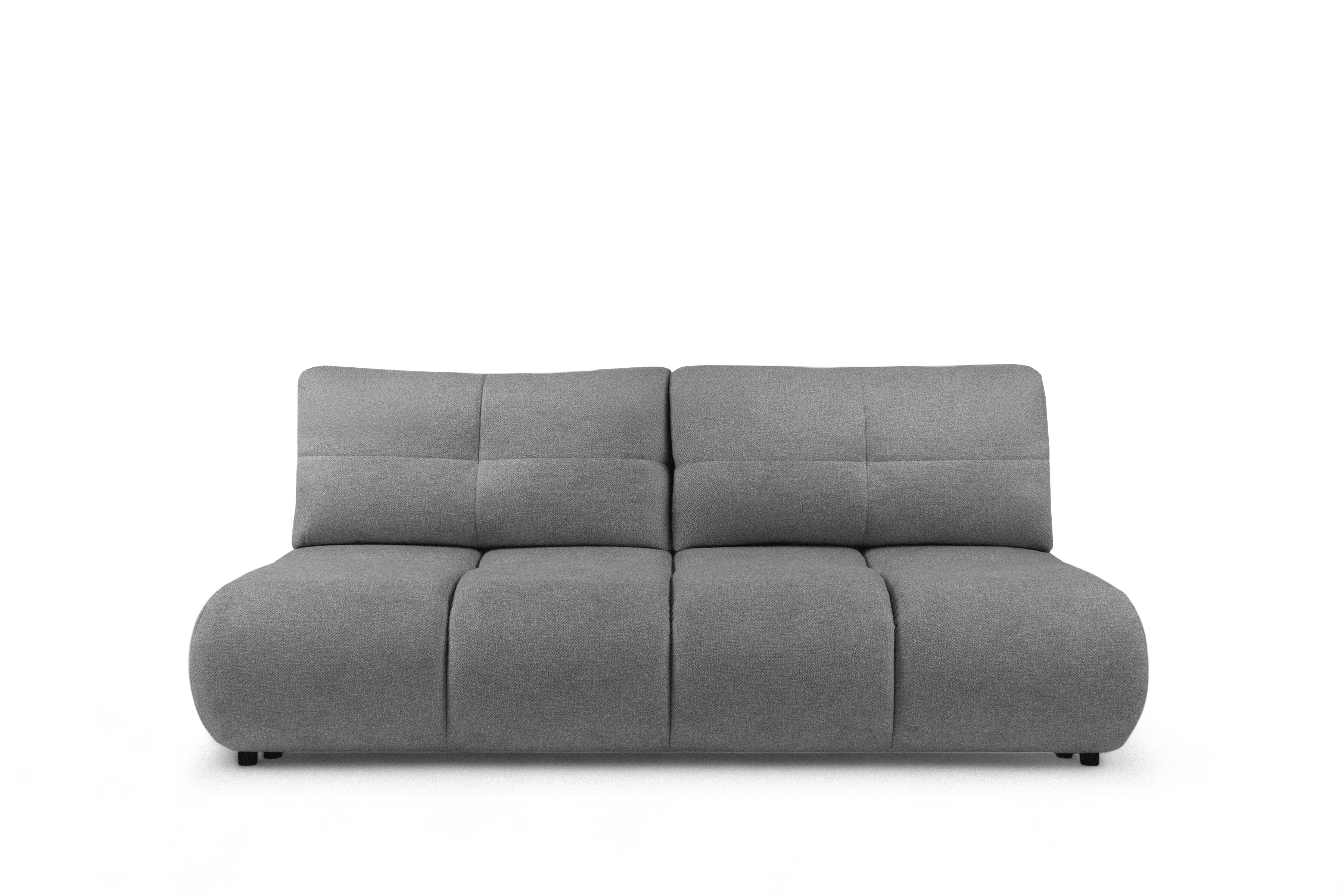 Pohovka Lerio s rozkládací funkcí - světle šedá hydrofobní tkanina Blur 18 Pohovka Lerio rozkládací - jasno šedá Pletenina hydrofobowa Blur 18