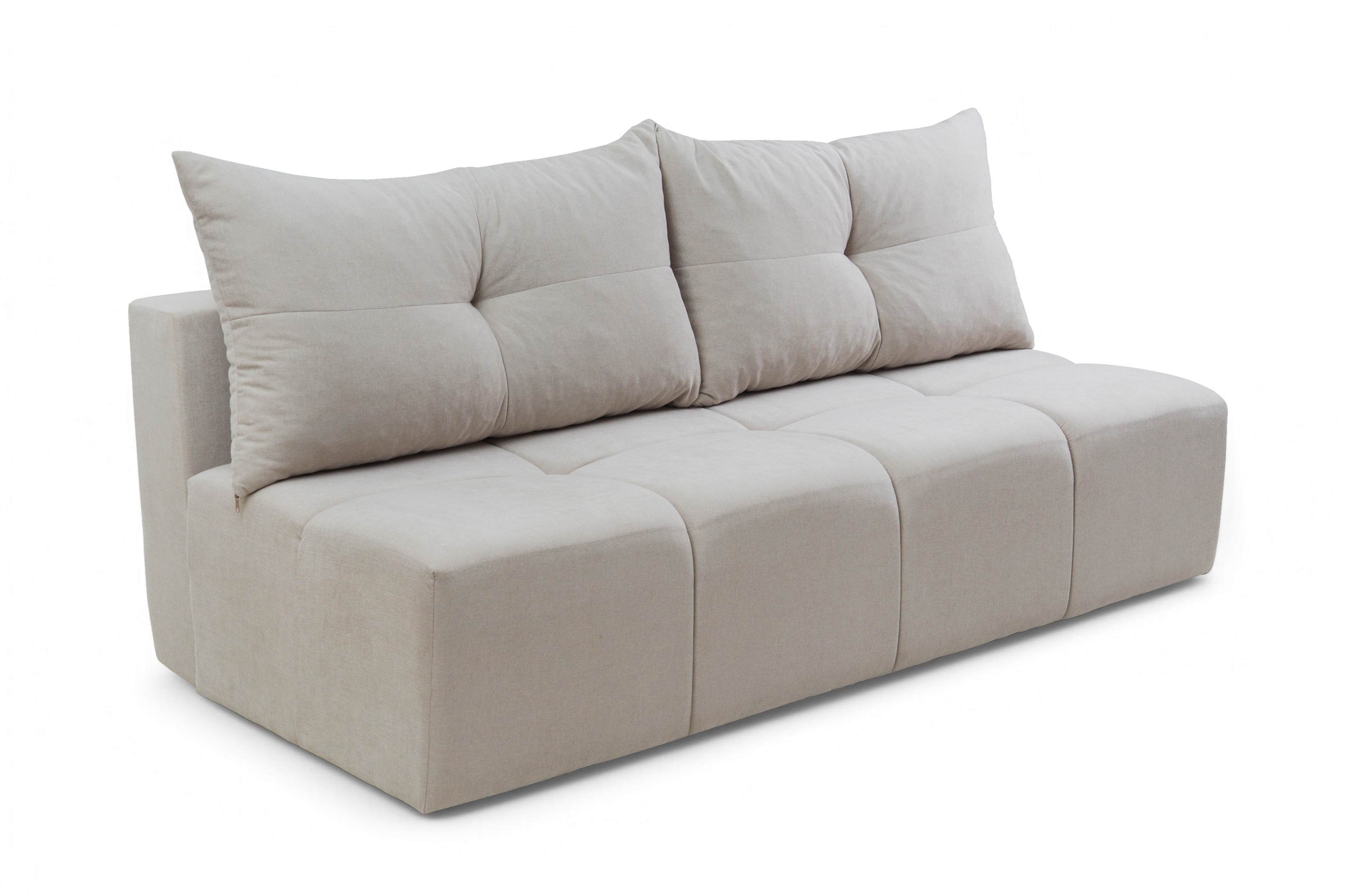 Rozkladacia pohovka Natario s úložným priestorom – béžový šenil Wind 05 Pohovka Natario rozkladana S vnútorným úložným priestorom- béžový šenil Wind 5