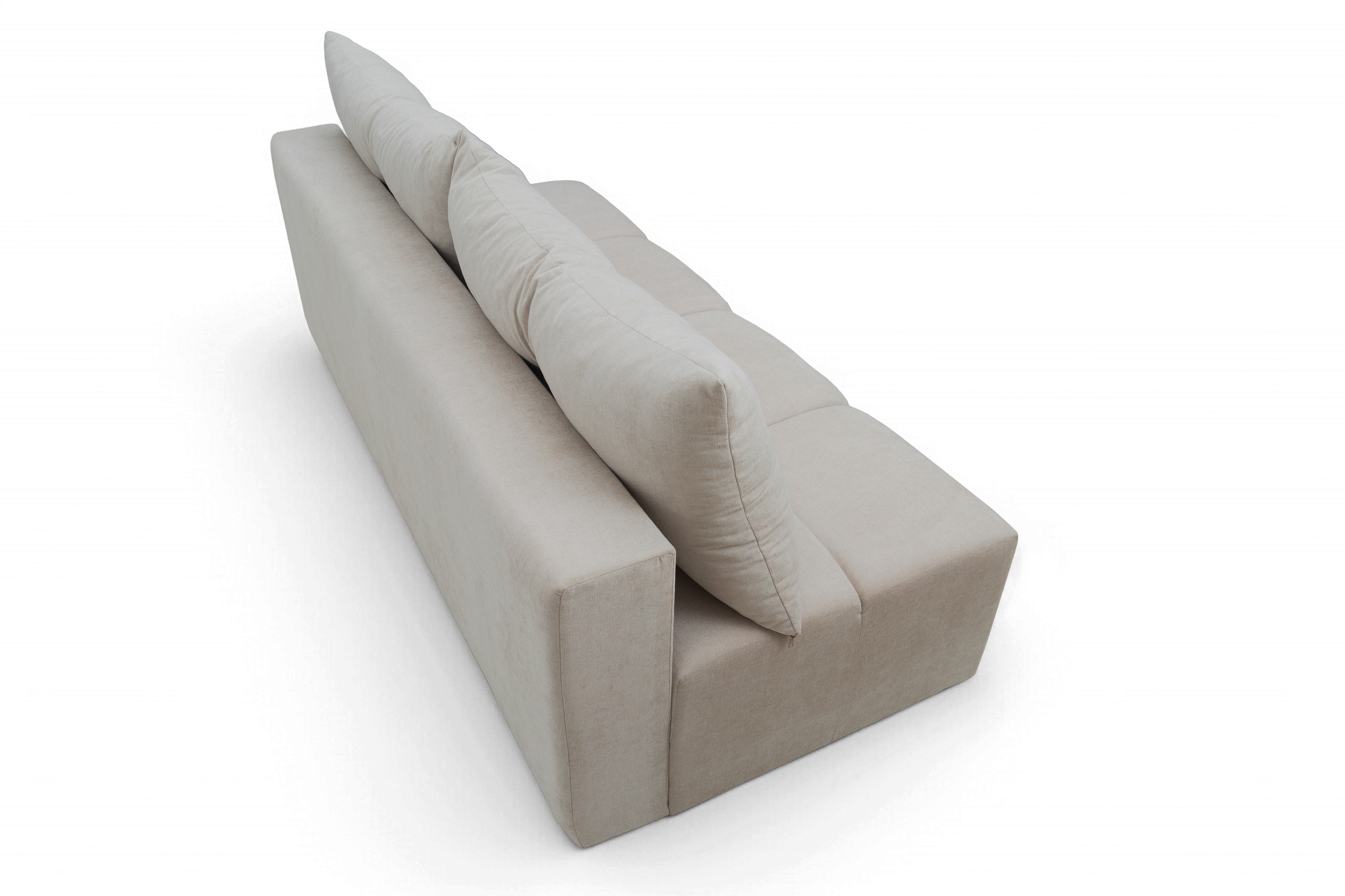 Rozkladacia pohovka Natario s úložným priestorom – béžový šenil Wind 05 Pohovka Natario rozkladana S vnútorným úložným priestorom- béžový šenil Wind 5