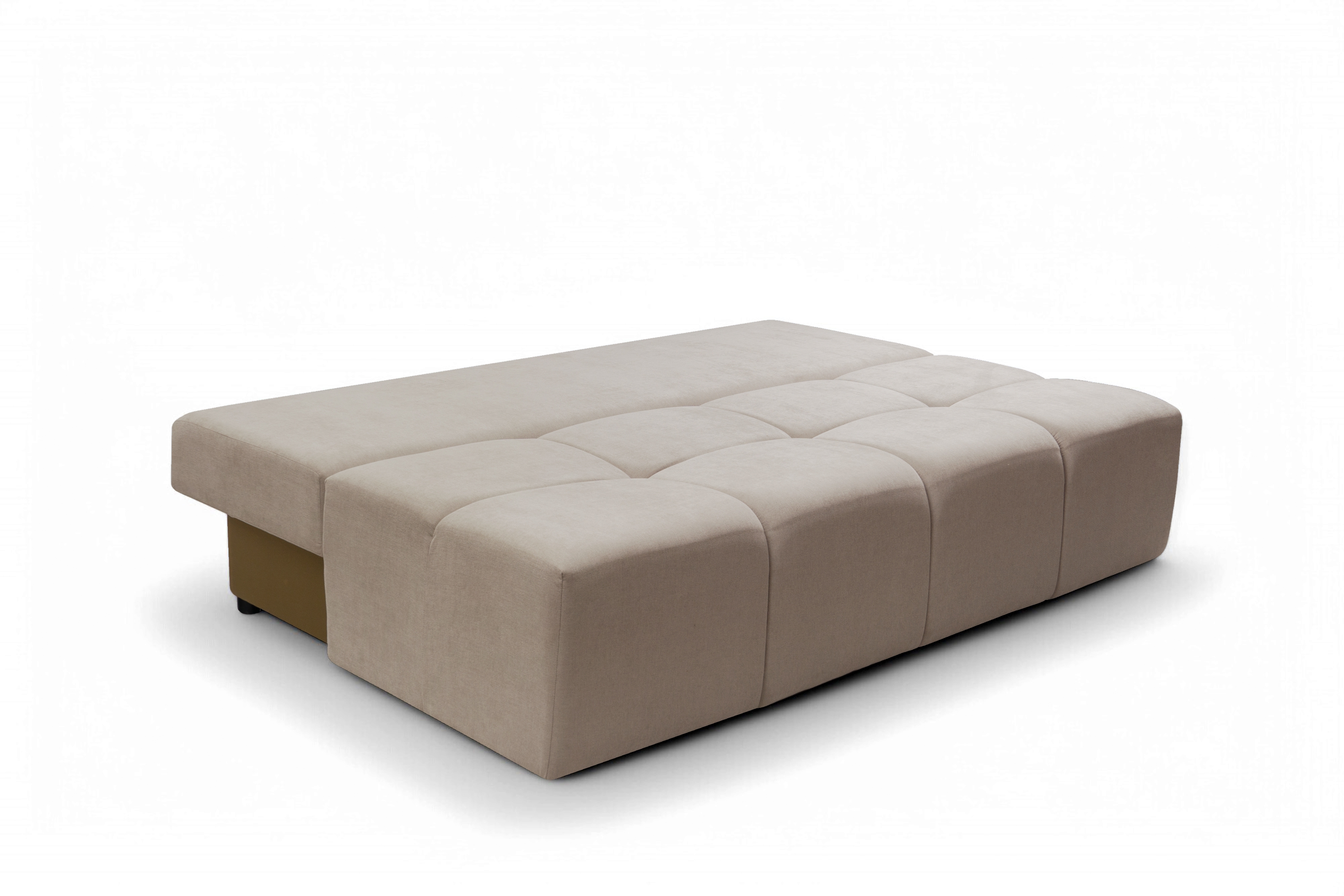 Rozkladacia pohovka Natario s úložným priestorom – tmavobéžový šenil Wind 11 Pohovka Natario rozkladana S vnútorným úložným priestorom- tmavý béžový šenil Wind 11