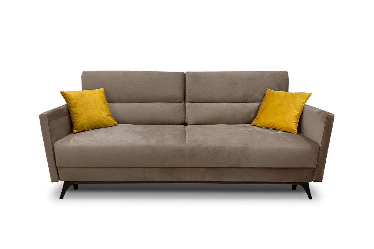 Rozkládací pohovka Dianis - béžová látka Forever 62 Pohovka rozkladana Dianis - tmavě béžová potahová látka snadno čistitelný Forever 62