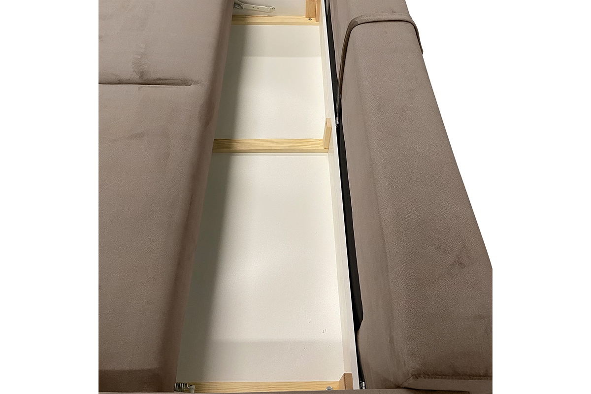 Rozkládací pohovka Dianis - béžová látka Forever 62 Pohovka rozkladana Dianis - tmavě béžová potahová látka snadno čistitelný Forever 62