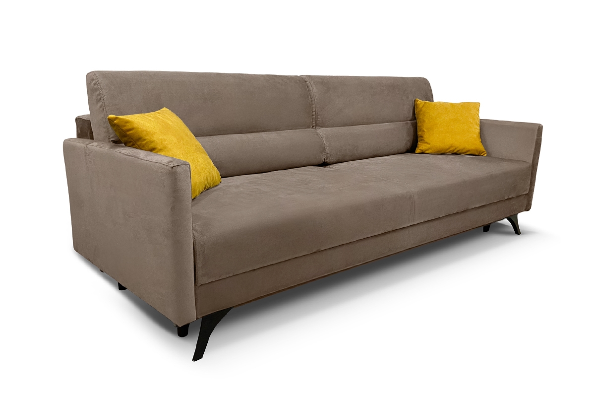 Rozkládací pohovka Dianis - béžová látka Forever 62 Pohovka rozkladana Dianis - tmavě béžová potahová látka snadno čistitelný Forever 62