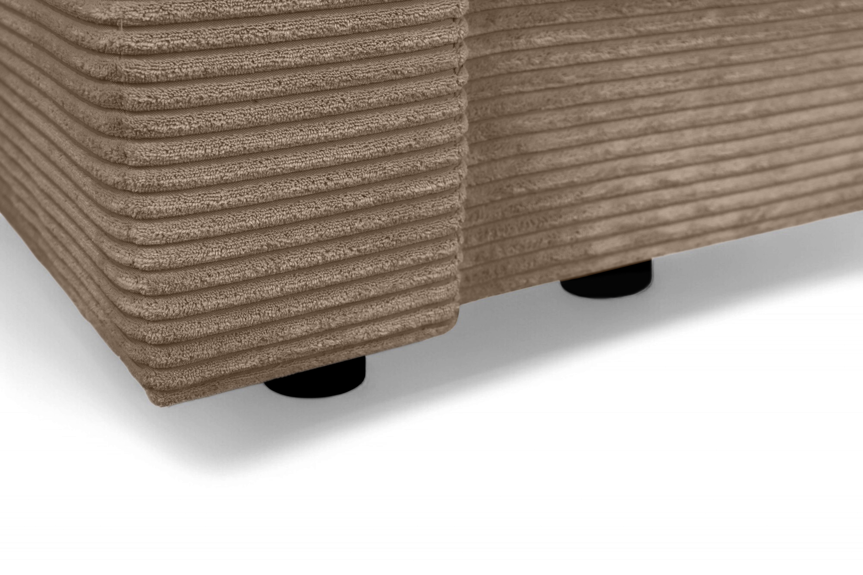 Rozkládací pohovka Bizon - béžový manšestr Lincoln 17 Pohovka rozkladana pro obývacího pokoje Bizon - béžová manšestr Lincoln 17