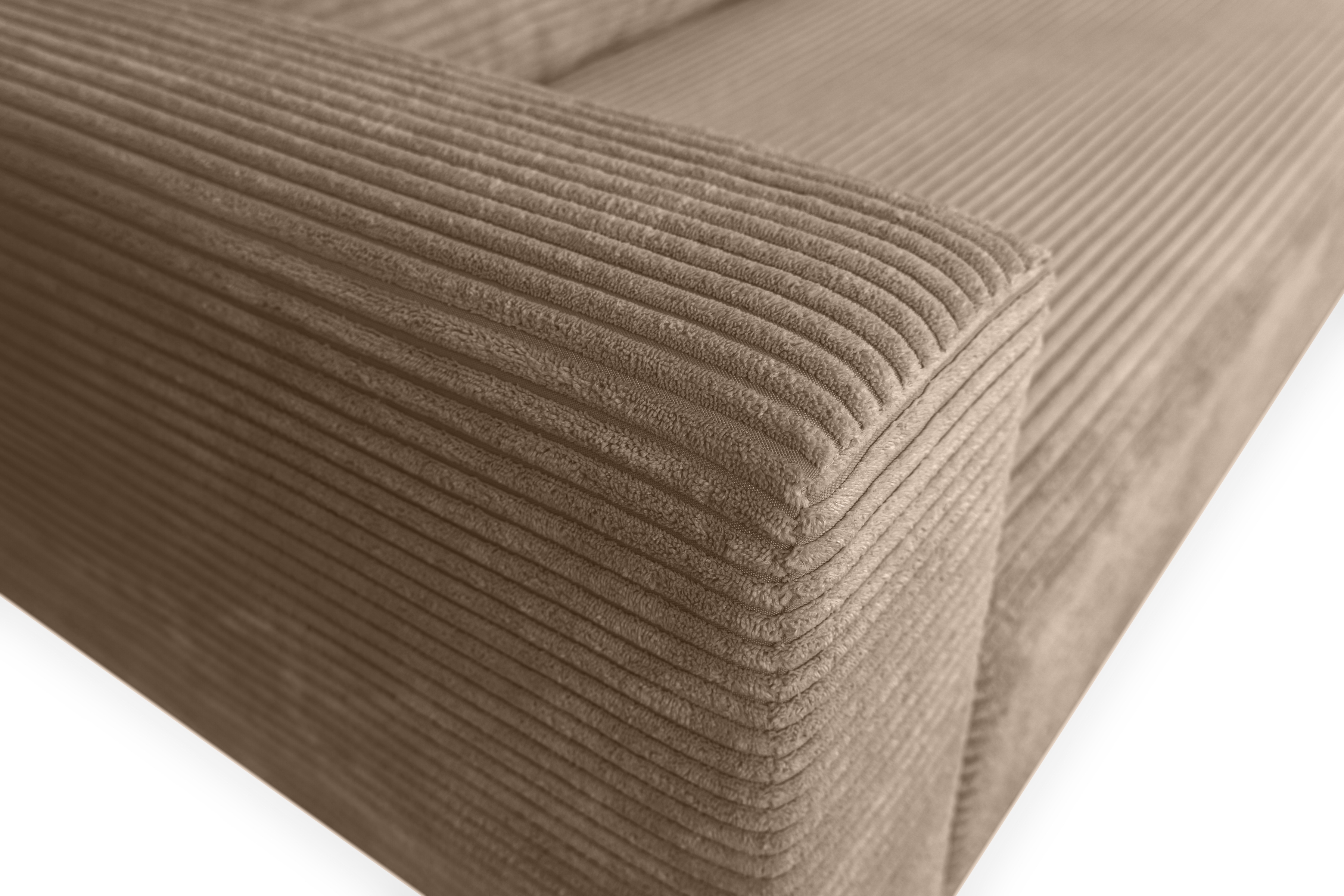 Rozkládací pohovka Bizon - béžový manšestr Lincoln 17 Pohovka rozkladana pro obývacího pokoje Bizon - béžová manšestr Lincoln 17