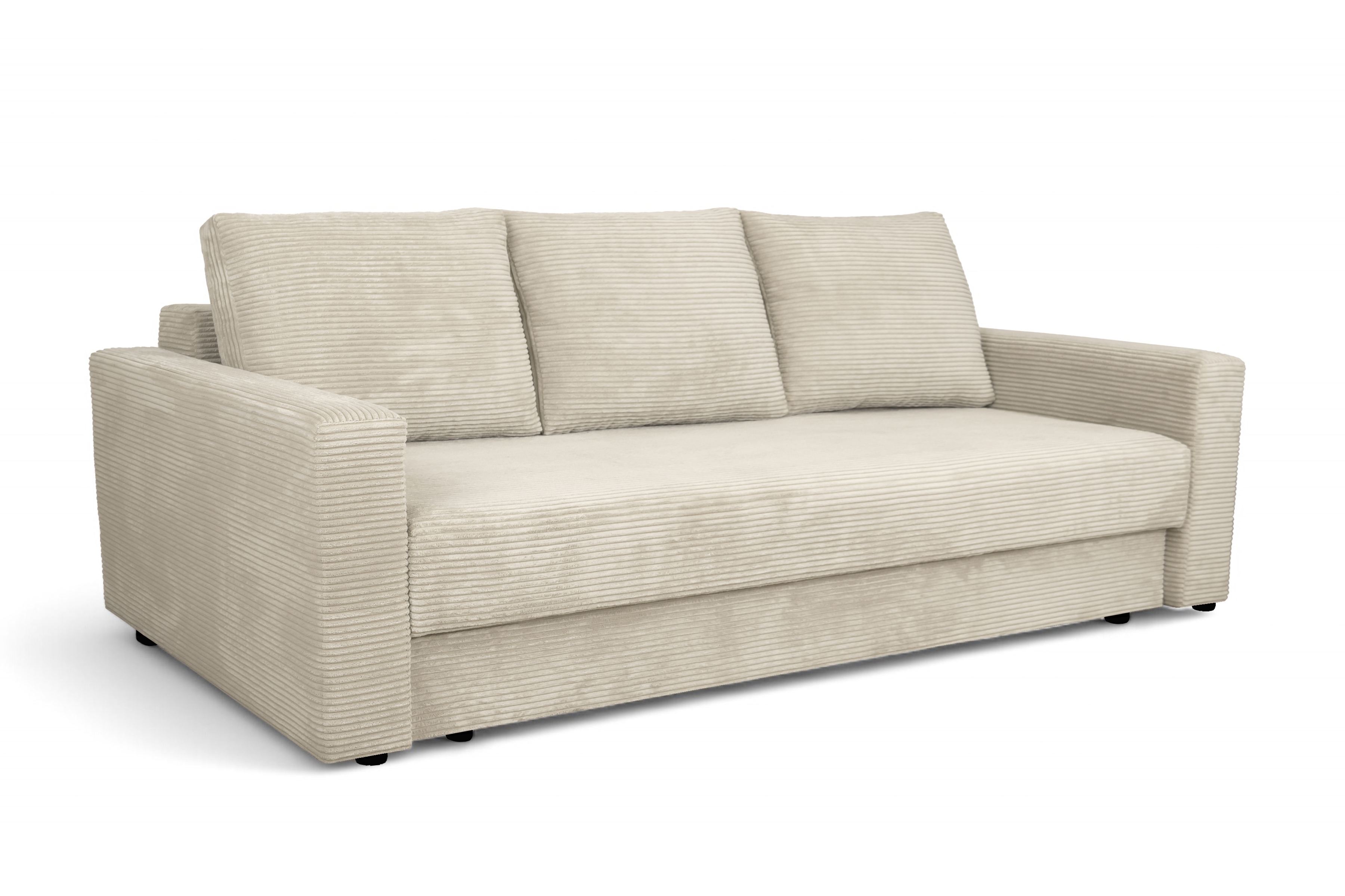 Rozkladacia pohovka Bizon - krémový menčester Lincoln 03 Pohovka rozkladana do obývacej izby Bizon - Krémový MENČESTER Lincoln 03 