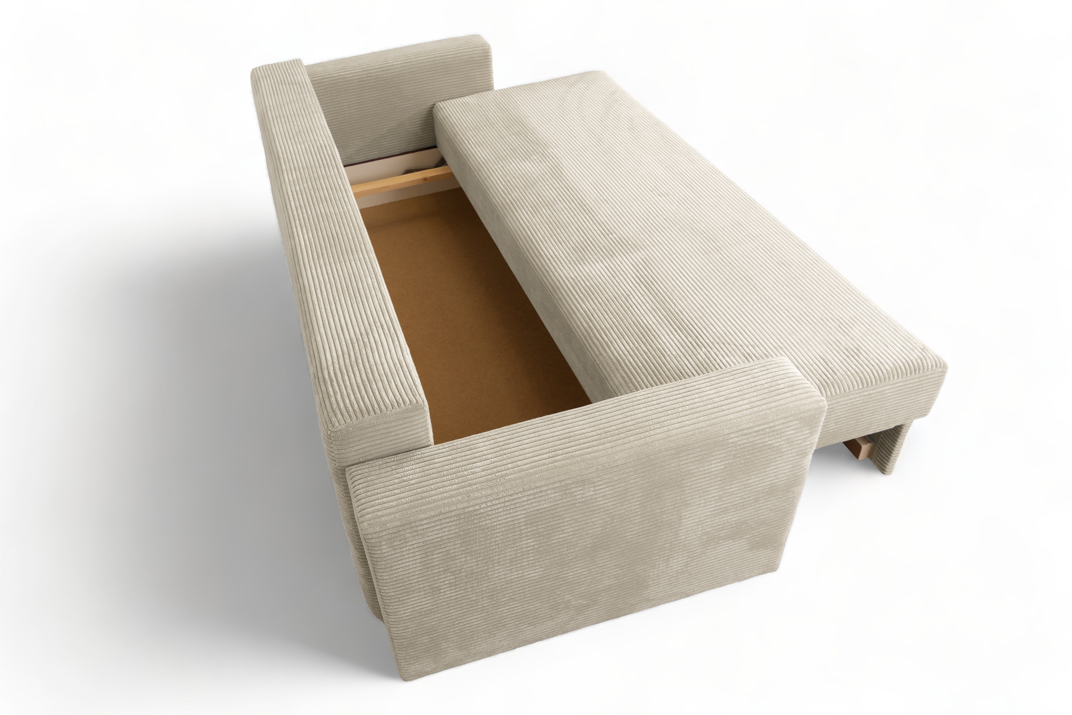 Rozkladacia pohovka Bizon - krémový menčester Lincoln 03 Pohovka rozkladana do obývacej izby Bizon - Krémový MENČESTER Lincoln 03 