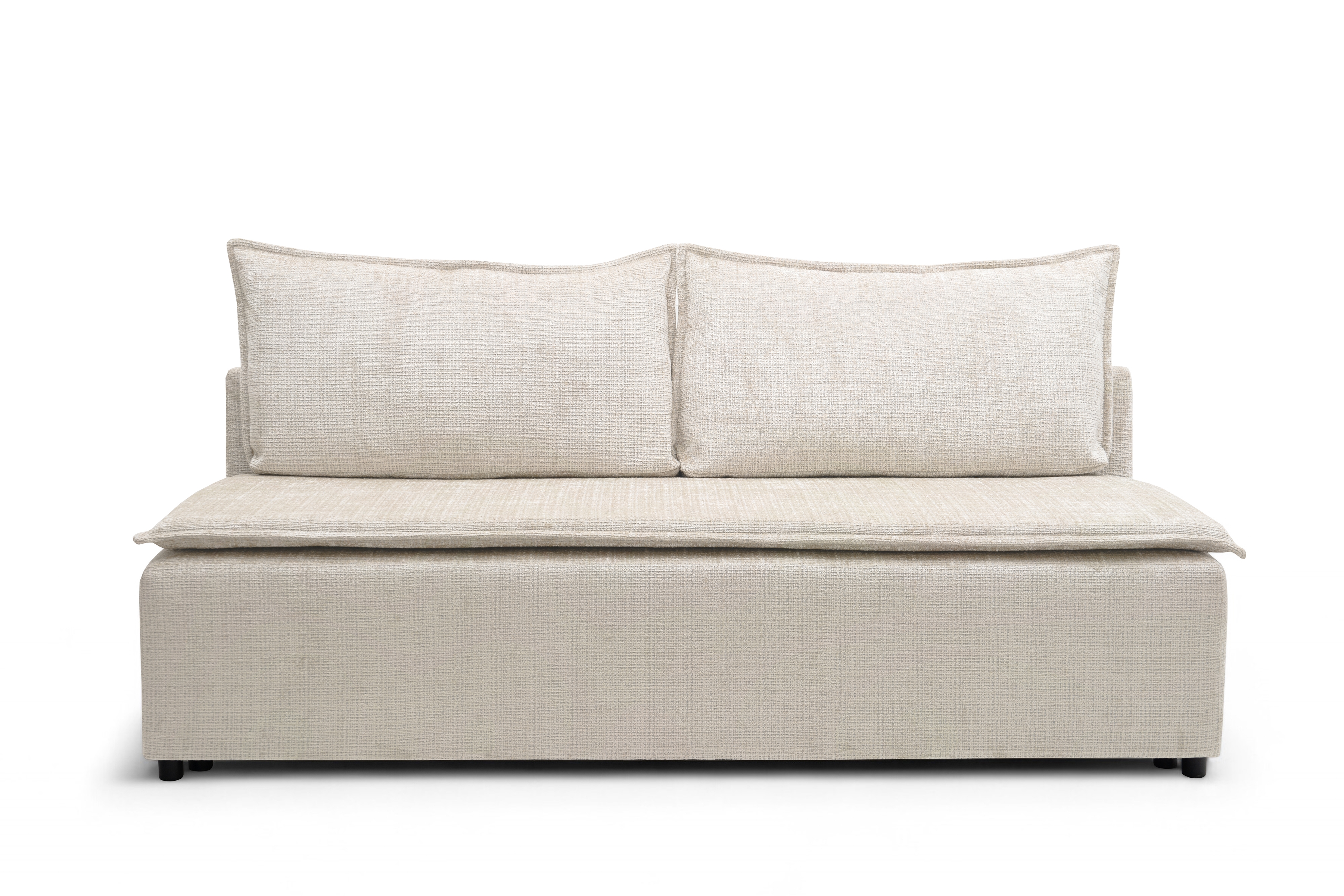 Rozkladacia pohovka Firioza - béžová žinylka Cremona 02 Pohovka rozkladana Firioza S vnútorným úložným priestorom- béžový šenil Cremona 02