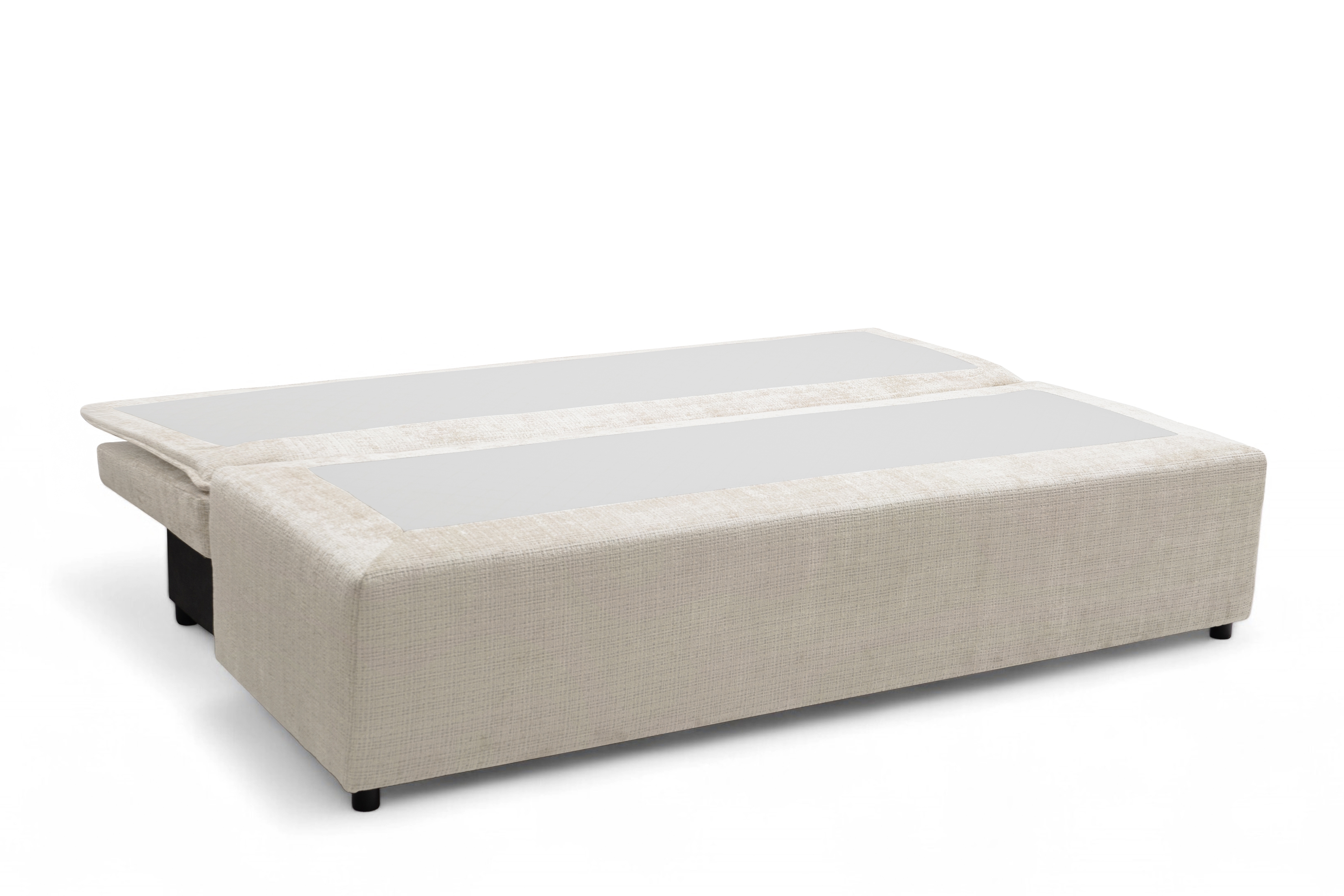 Rozkladacia pohovka Firioza - béžová žinylka Cremona 02 Pohovka rozkladana Firioza S vnútorným úložným priestorom- béžový šenil Cremona 02