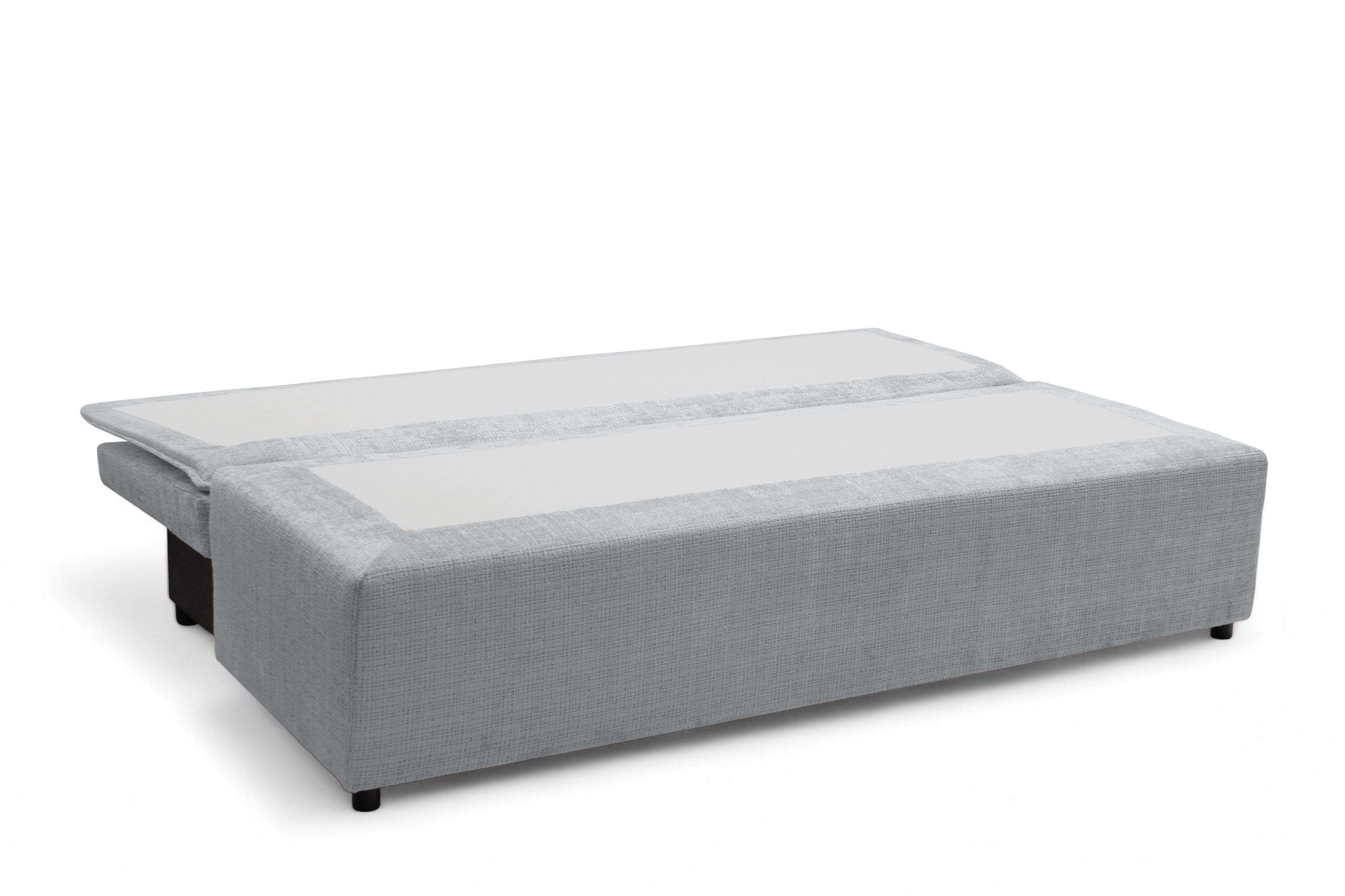 Rozkladacia pohovka Firioza - svetlošedá žinylka Cremona 81 Pohovka rozkladana Firioza S vnútorným úložným priestorom- svetlý šedý šenil Cremona 81