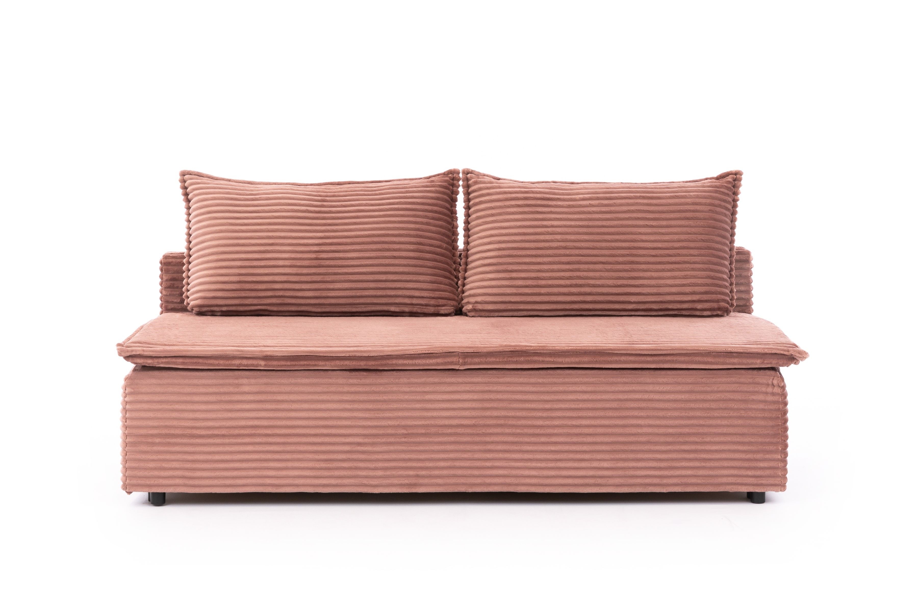 Rozkládací pohovka Firioza s úložným prostorem – růžová Tilia 62 Pohovka rozkladana Firioza s úložným prostorem- Růžová plusz Tilia 62