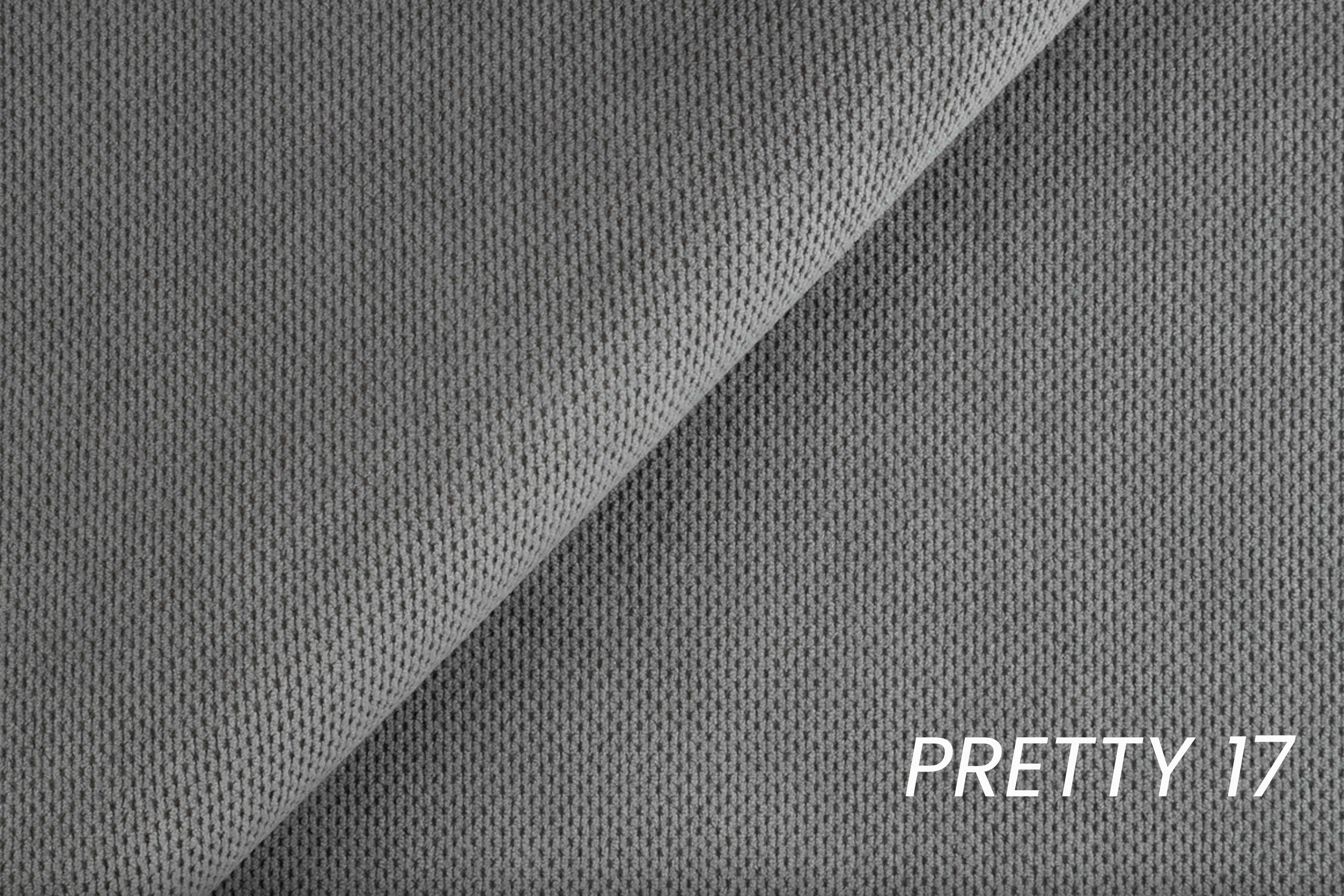 Rozkládací pohovka Fitelia s úložným prostorem - šedý samet Pretty 17 / nožky buk Pohovka rozkladana Fitelia s úložným prostorem- šedá plusz Pretty 17 / buk 