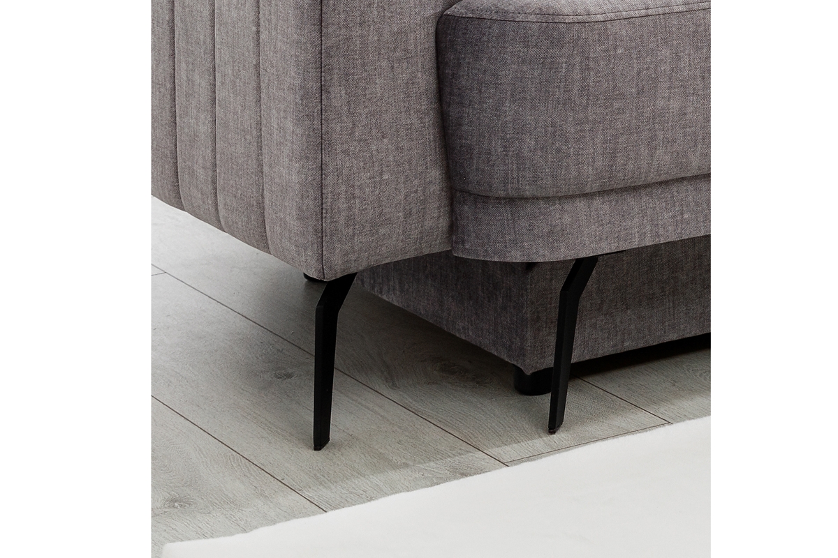 Rozkladacia pohovka Luzano Pohovka z čiernymi nozkami 