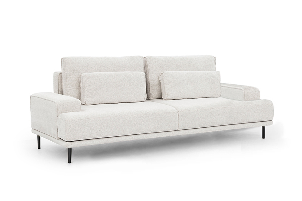 Rozkladacia pohovka Nicole - 249 cm Pohovka rozkladana Nicole - látka Raven 22, Nohy čierny 