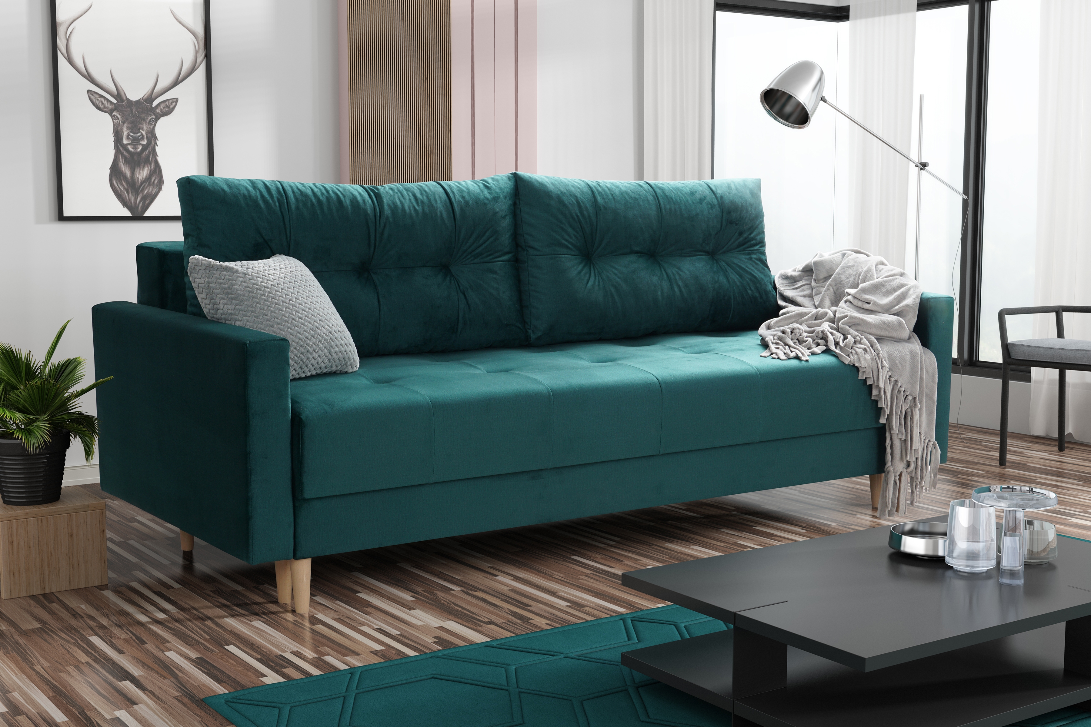 Rozkladacia pohovka Romano 3 -miestna - 212 cm Pohovka rozkladana trojmiestna Romano