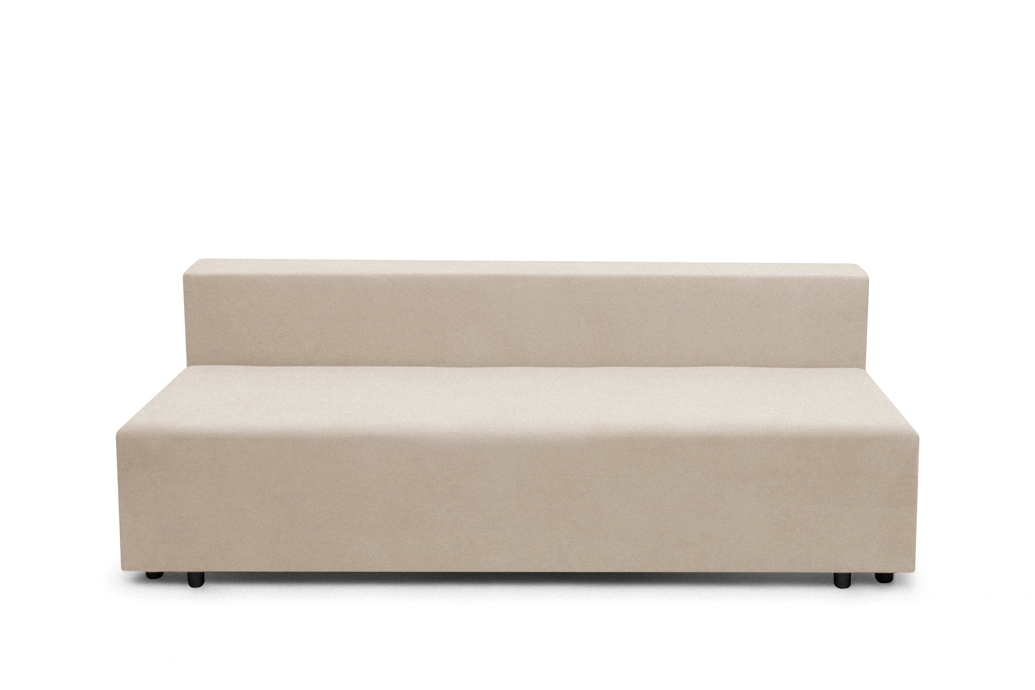 Rozkladacia pohovka Morena s úložným priestorom – béžový hydrofóbny plyš Pretty 03 Pohovka rozkladana s úložným priestorom Morena - béžový plusz hydrofobowy Pretty 03