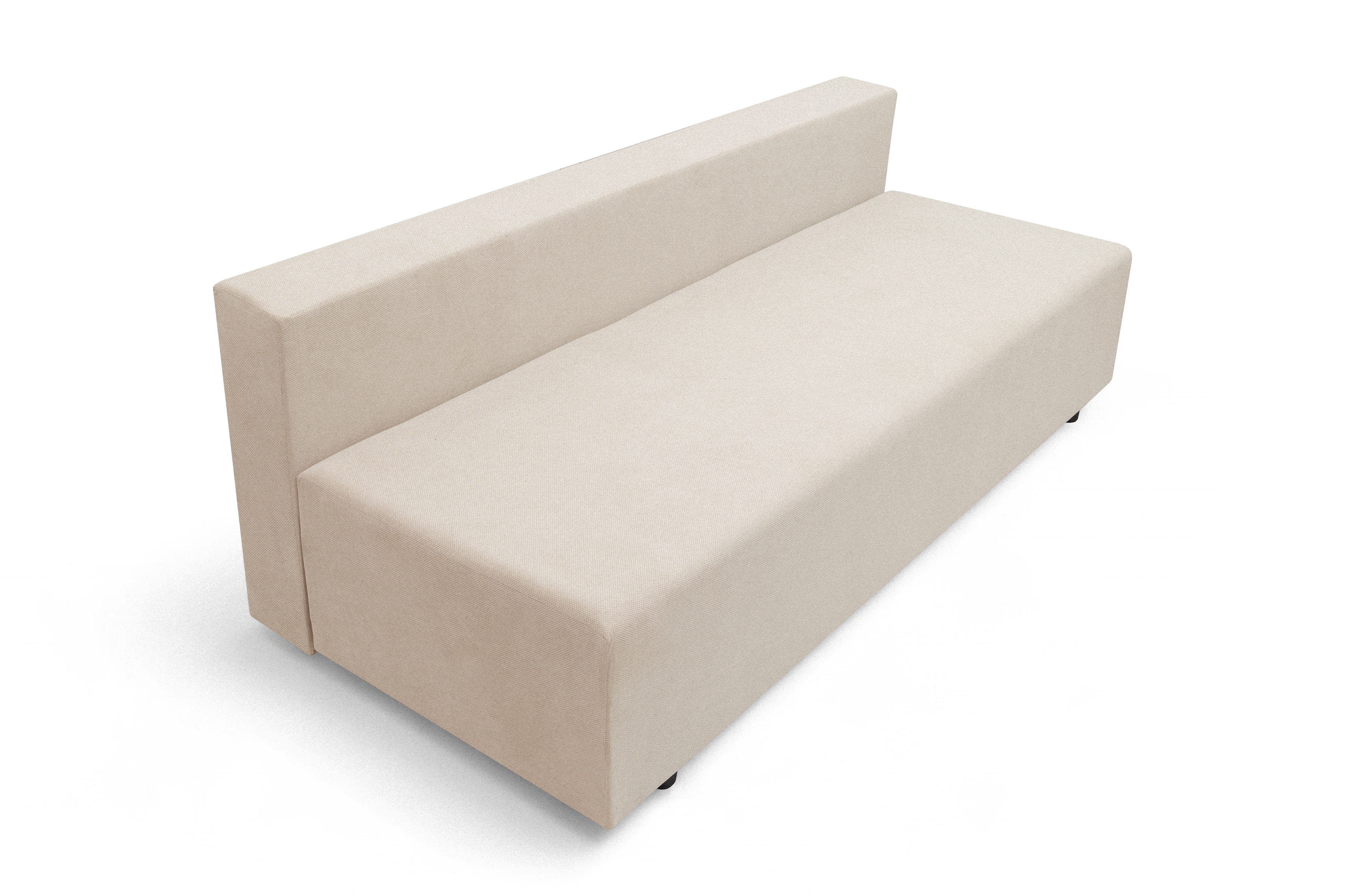 Rozkladacia pohovka Morena s úložným priestorom – béžový hydrofóbny plyš Pretty 03 Pohovka rozkladana s úložným priestorom Morena - béžový plusz hydrofobowy Pretty 03