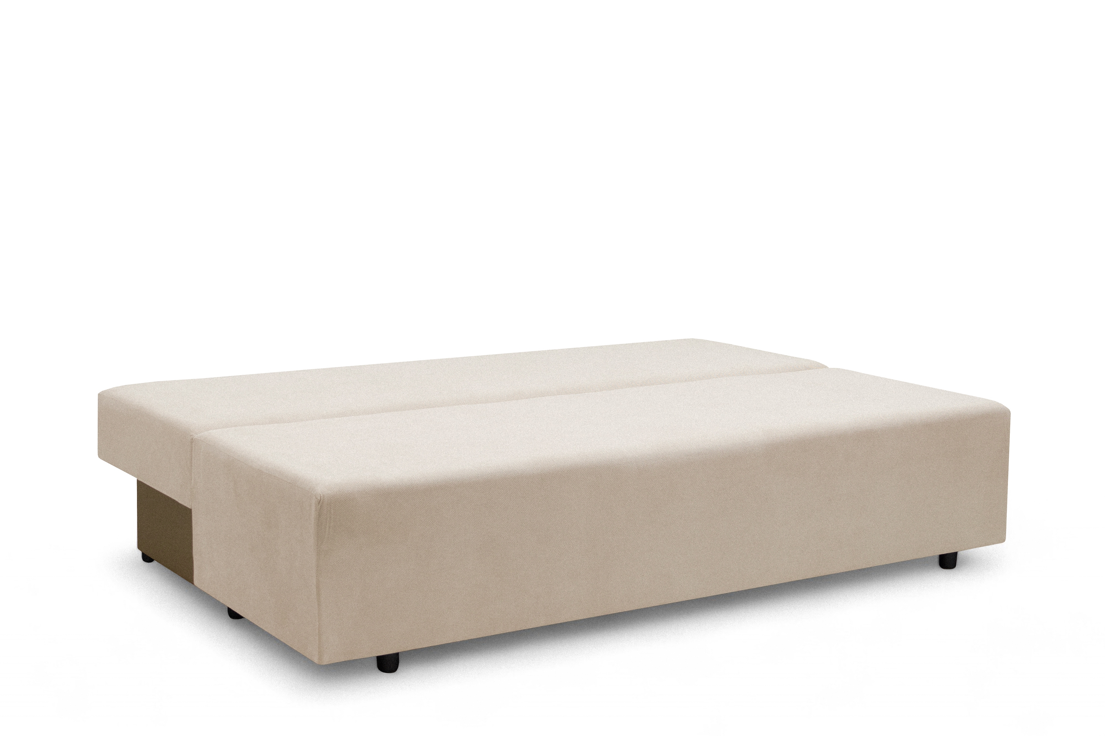 Rozkladacia pohovka Morena s úložným priestorom – béžový hydrofóbny plyš Pretty 03 Pohovka rozkladana s úložným priestorom Morena - béžový plusz hydrofobowy Pretty 03