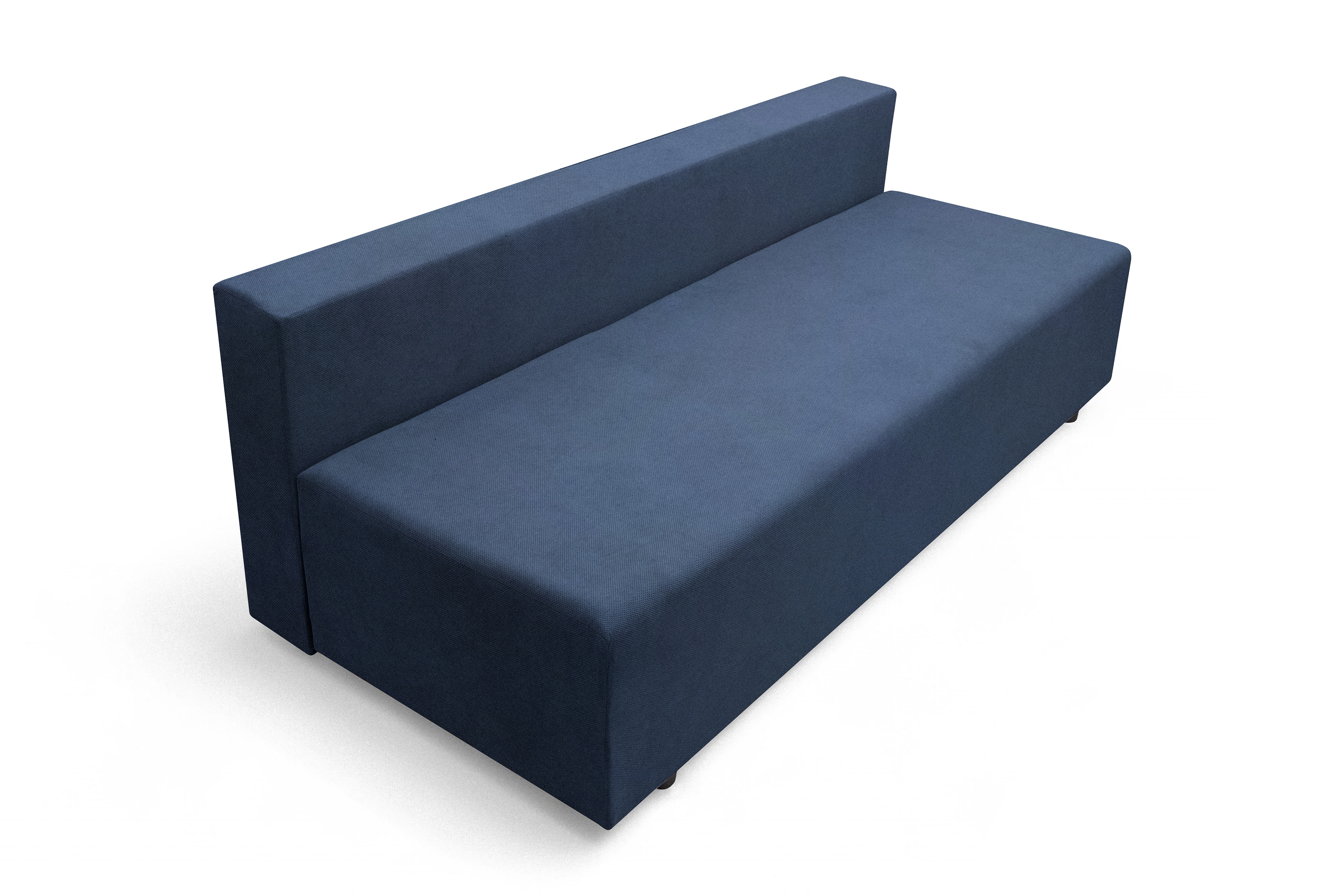 Rozkladacia pohovka Morena s úložným priestorom – tmavomodrý hydrofóbny plyš Pretty 22 Pohovka rozkladana s úložným priestorom Morena - námornícka modrá plusz hydrofobowy Pretty 22