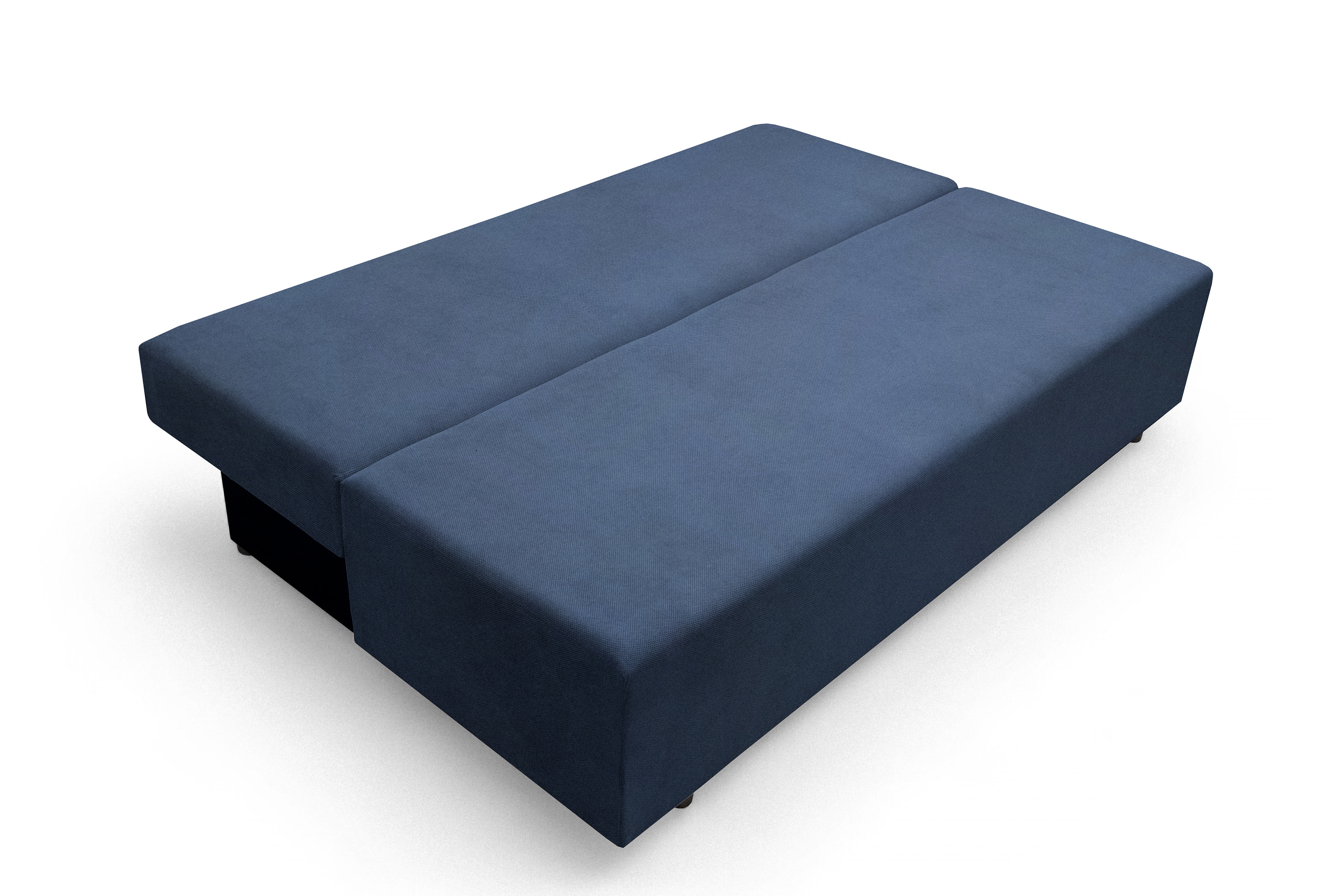 Rozkladacia pohovka Morena s úložným priestorom – tmavomodrý hydrofóbny plyš Pretty 22 Pohovka rozkladana s úložným priestorom Morena - námornícka modrá plusz hydrofobowy Pretty 22