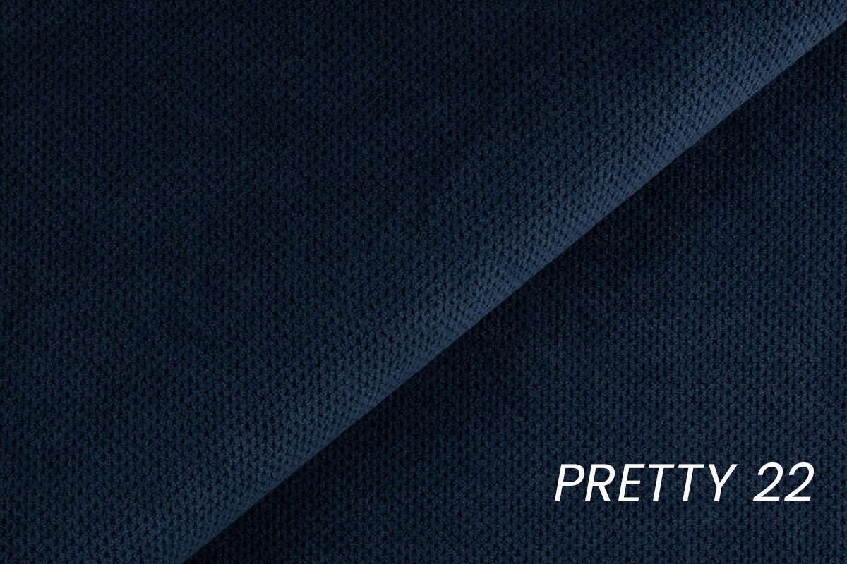 Rozkladacia pohovka Morena s úložným priestorom – tmavomodrý hydrofóbny plyš Pretty 22 Pohovka rozkladana s úložným priestorom Morena - námornícka modrá plusz hydrofobowy Pretty 22