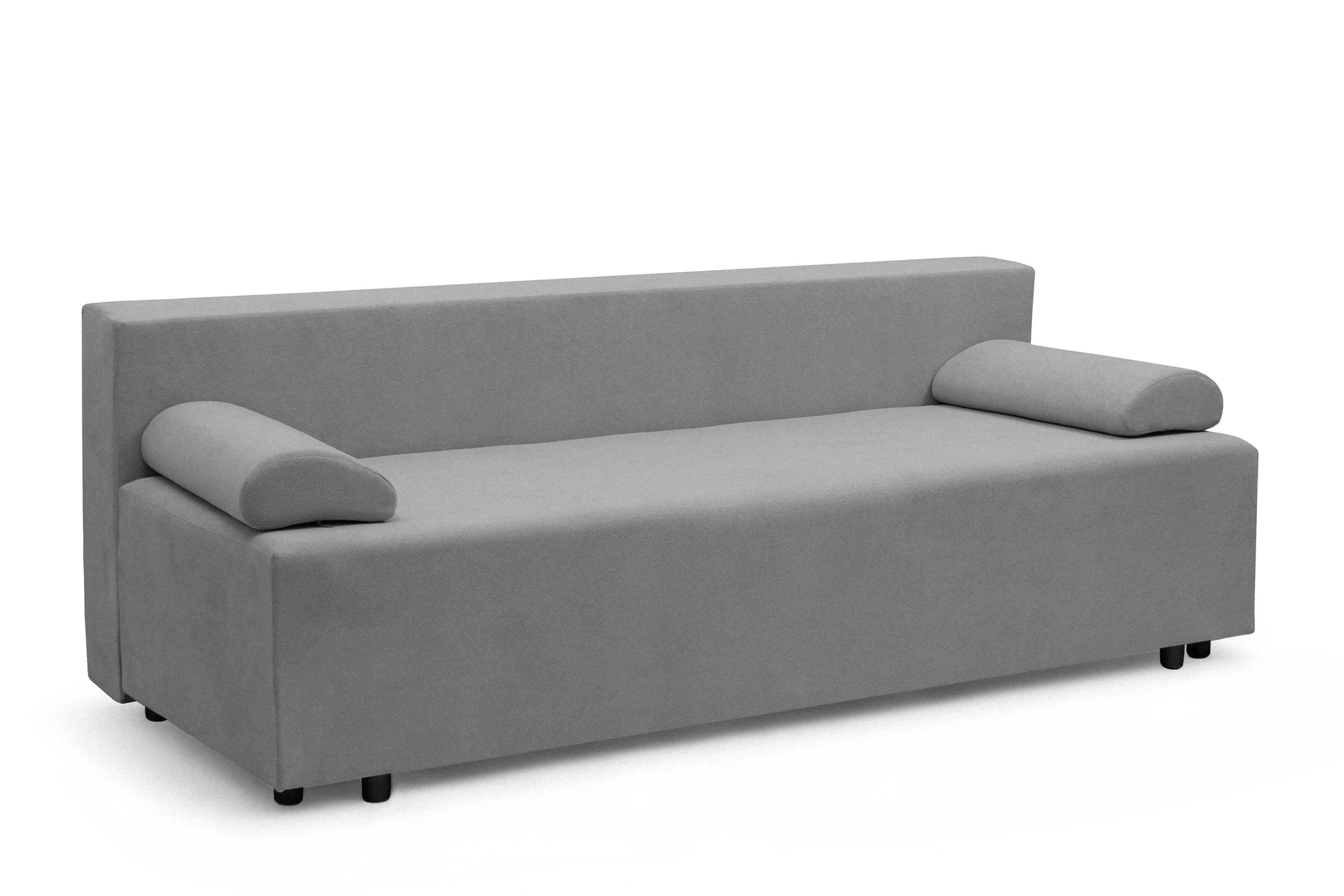 Rozkladacia pohovka Morena s úložným priestorom – sivý hydrofóbny plyš Pretty 17 Pohovka rozkladana s úložným priestorom Morena - šedý plusz hydrofobowy Pretty 17