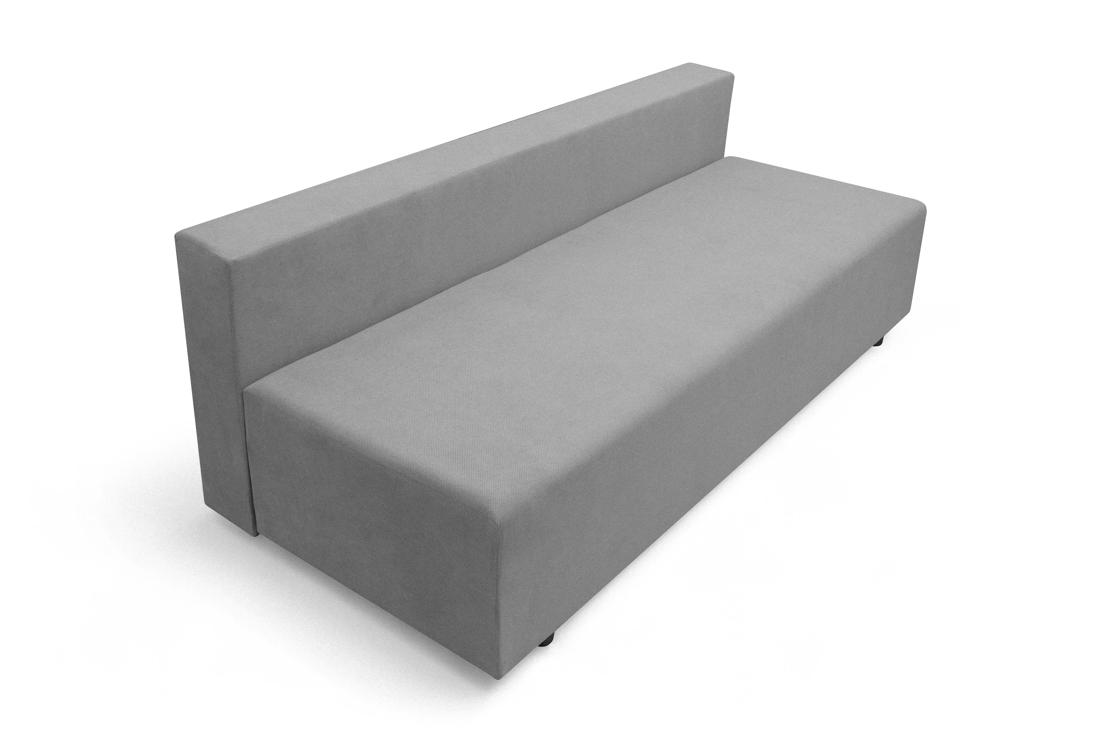 Rozkladacia pohovka Morena s úložným priestorom – sivý hydrofóbny plyš Pretty 17 Pohovka rozkladana s úložným priestorom Morena - šedý plusz hydrofobowy Pretty 17