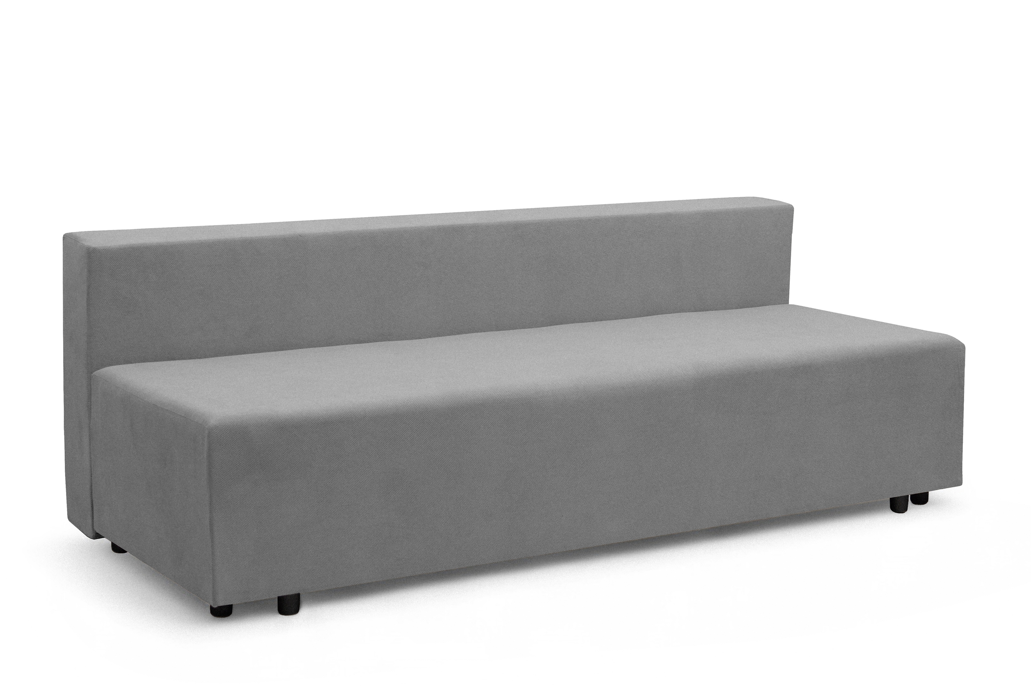 Rozkladacia pohovka Morena s úložným priestorom – sivý hydrofóbny plyš Pretty 17 Pohovka rozkladana s úložným priestorom Morena - šedý plusz hydrofobowy Pretty 17