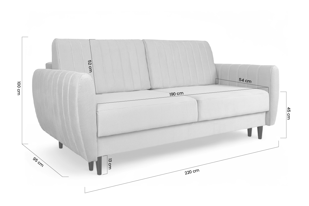 Rozkládací pohovka Mozar s úložným prostorem Gauč rozkladana s úložným prostorem Mozar 