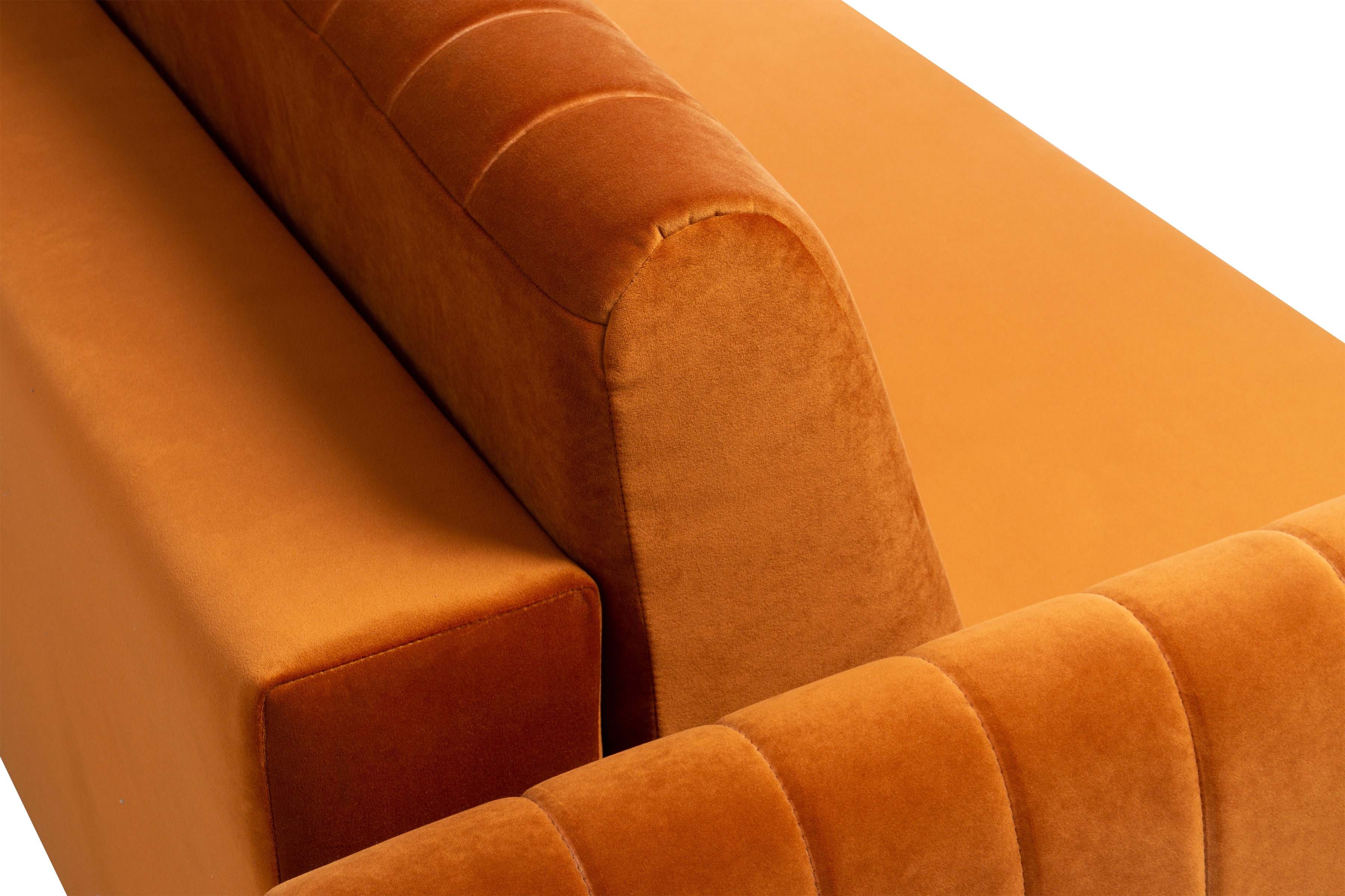 Rozkladacia pohovka Mozar II s úložným priestorom - červený hydrofóbny zamat Salvador 14 / čierne nožičky Pohovka rozkladana s úložným priestorom Mozar II - rydy zamat hydrofobowy Salvador 14 / nožičky čierny  