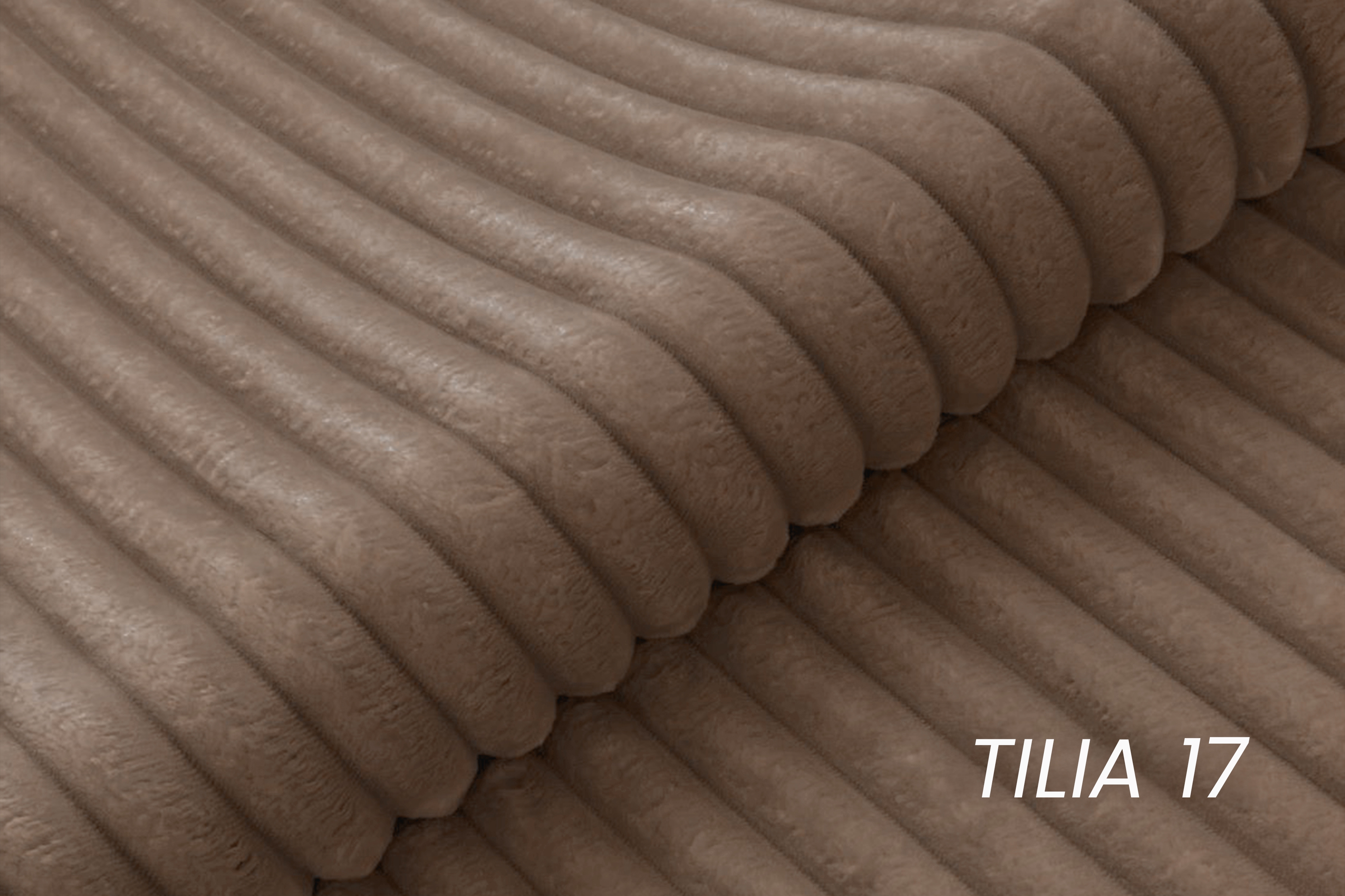 Rozkládací pohovka Solvero - tmavě béžový plyš Tilia 17 Pohovka Solvero rozkládací - béžová plusz Tilia 17