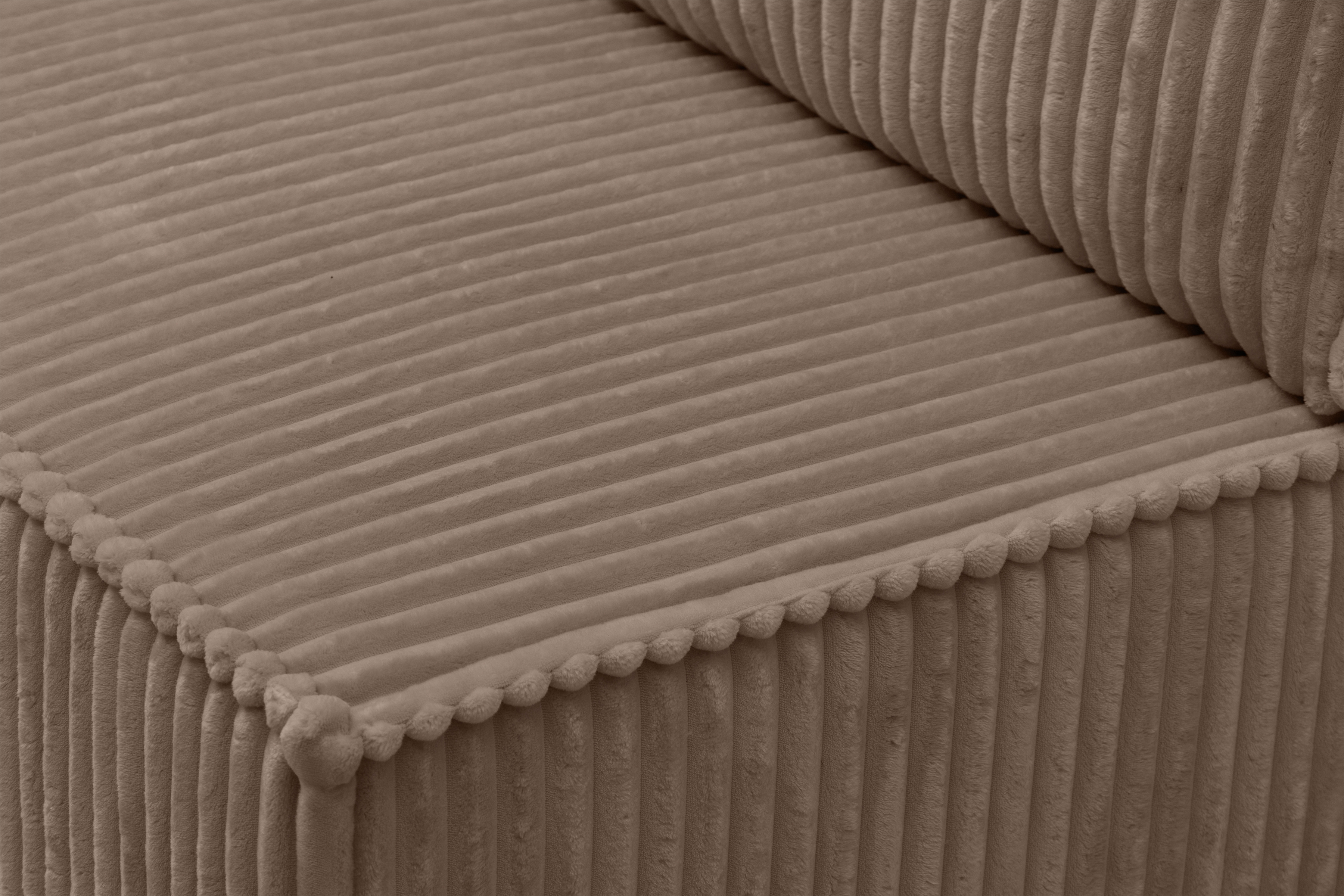 Rozkládací pohovka Solvero - tmavě béžový plyš Tilia 17 Pohovka Solvero rozkládací - béžová plusz Tilia 17