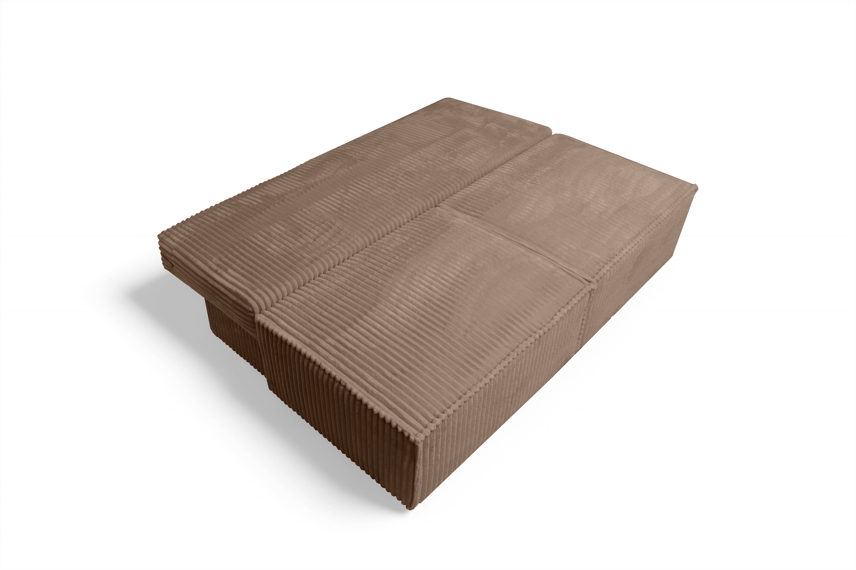 Rozkládací pohovka Solvero - tmavě béžový plyš Tilia 17 Pohovka Solvero rozkládací - béžová plusz Tilia 17