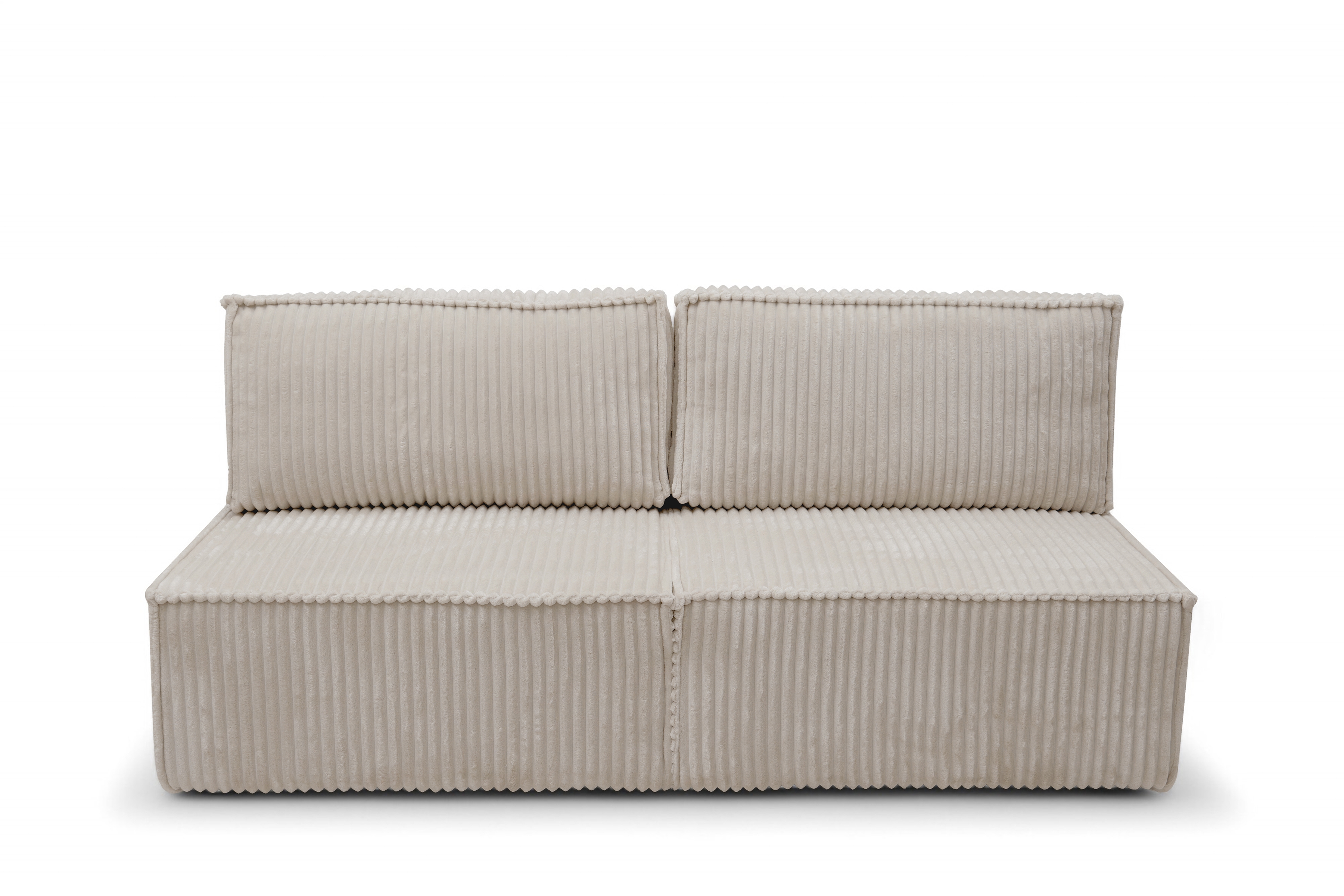 Rozkládací pohovka Solvero - béžový plyš Tilia 03 Pohovka Solvero rozkládací - kremwy plusz Tilia 03