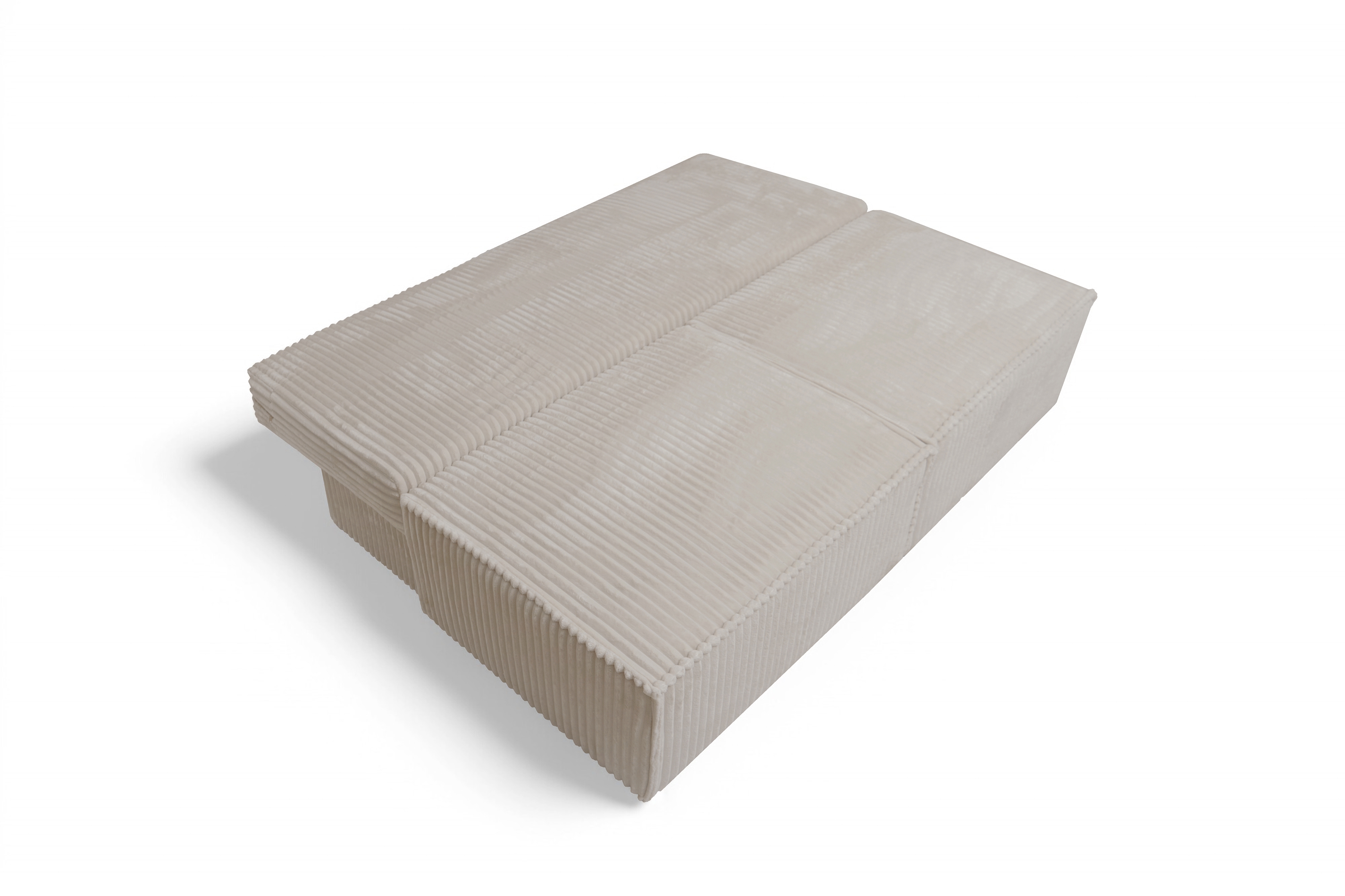 Rozkládací pohovka Solvero - béžový plyš Tilia 03 Pohovka Solvero rozkládací - kremwy plusz Tilia 03