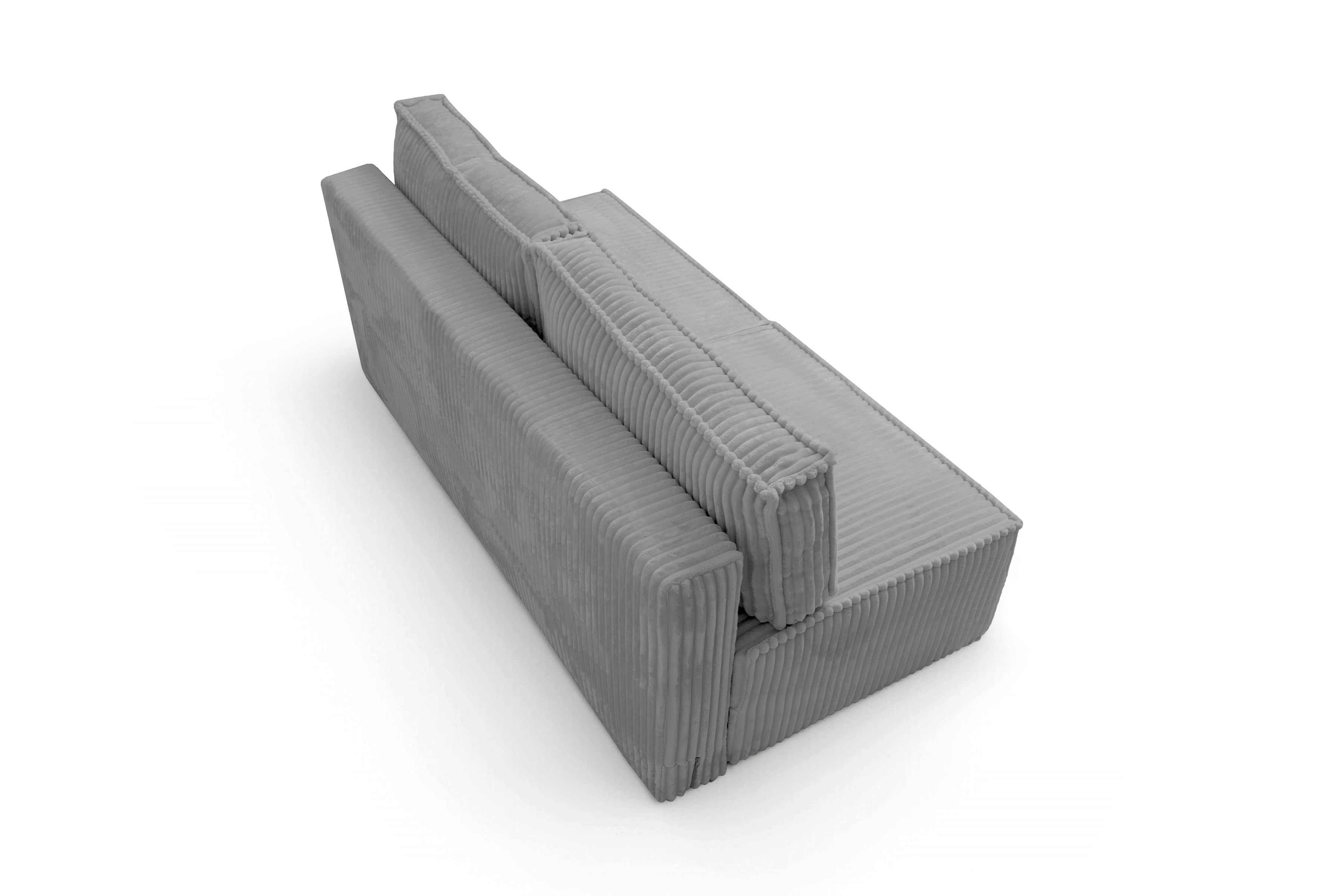 Pohovka Solvero s funkciou spania - sivý plyš Tilia 86 Pohovka Solvero s funkciou spánku - šedý plusz Tilia 86