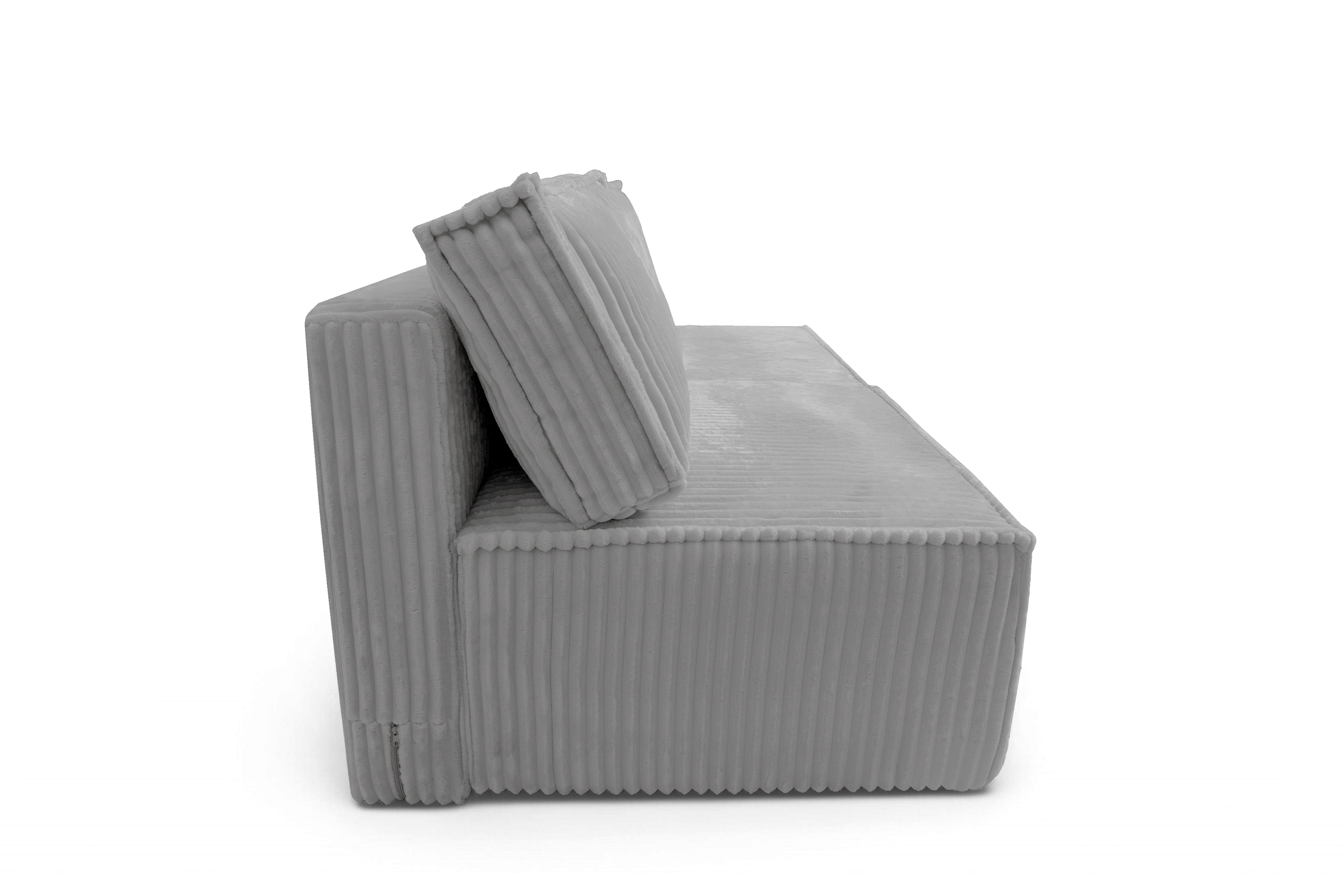 Pohovka Solvero s funkciou spania - sivý plyš Tilia 86 Pohovka Solvero s funkciou spánku - šedý plusz Tilia 86