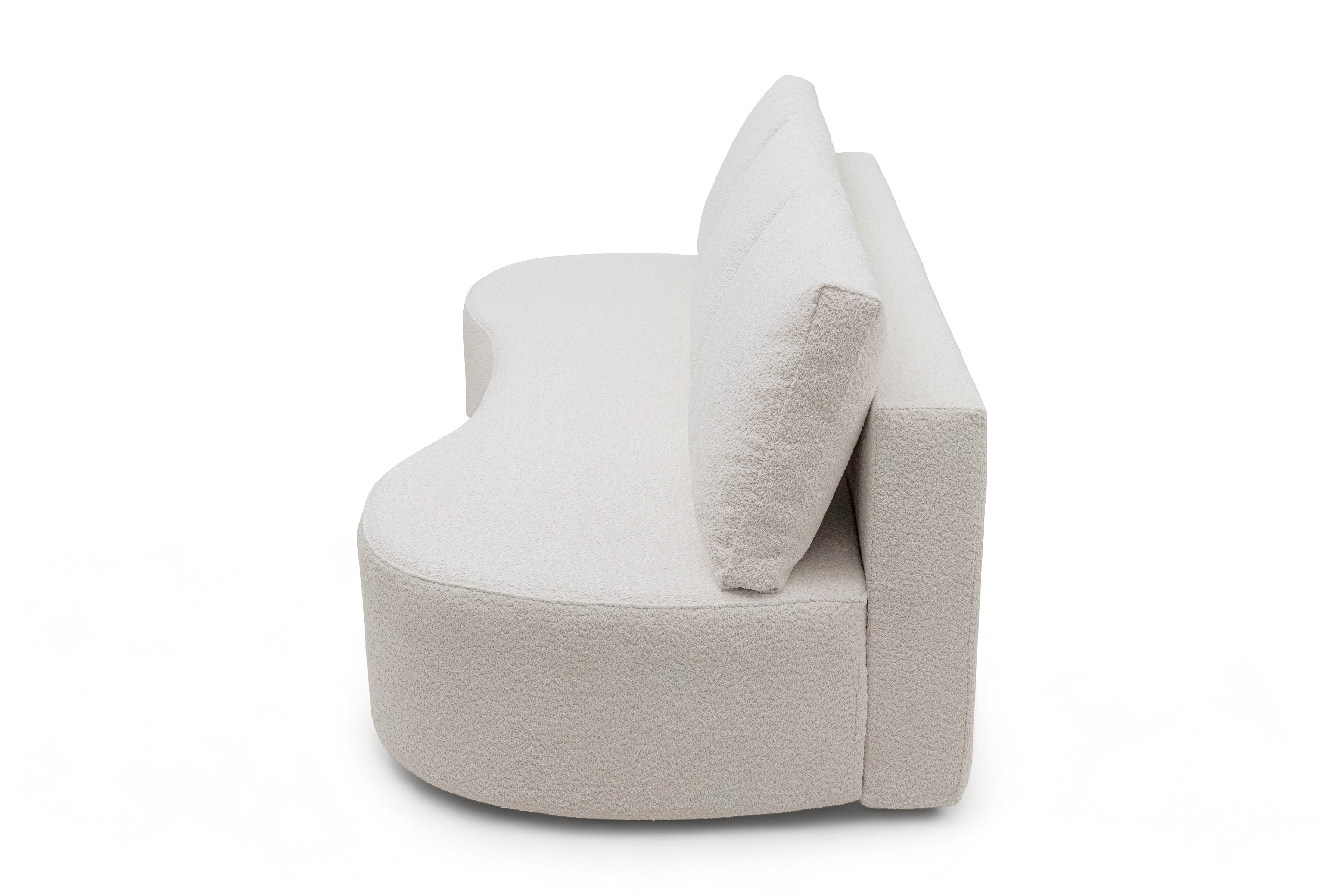 Rozkladacia pohovka Belin - krémová bouclé Catch Me 01 Pohovka s funkciou spania Belin - kremowa boucle Catch Me 01 