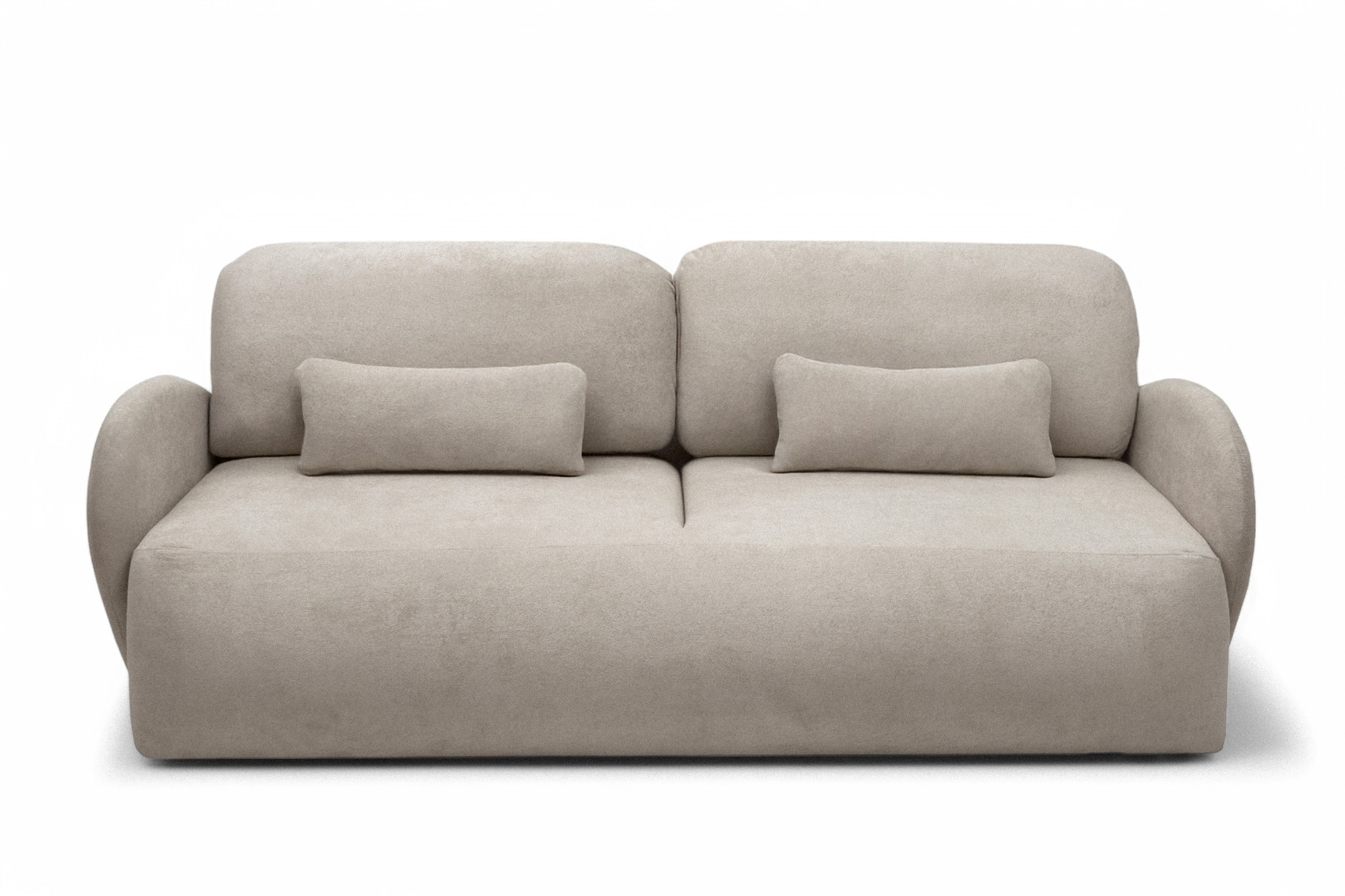 Rozkládací pohovka Dinel - béžová pletenina Freya 210.03 Pohovka rozkládací Dinel - béžová Pletenina Freya 210.03 - Limitowana oferta