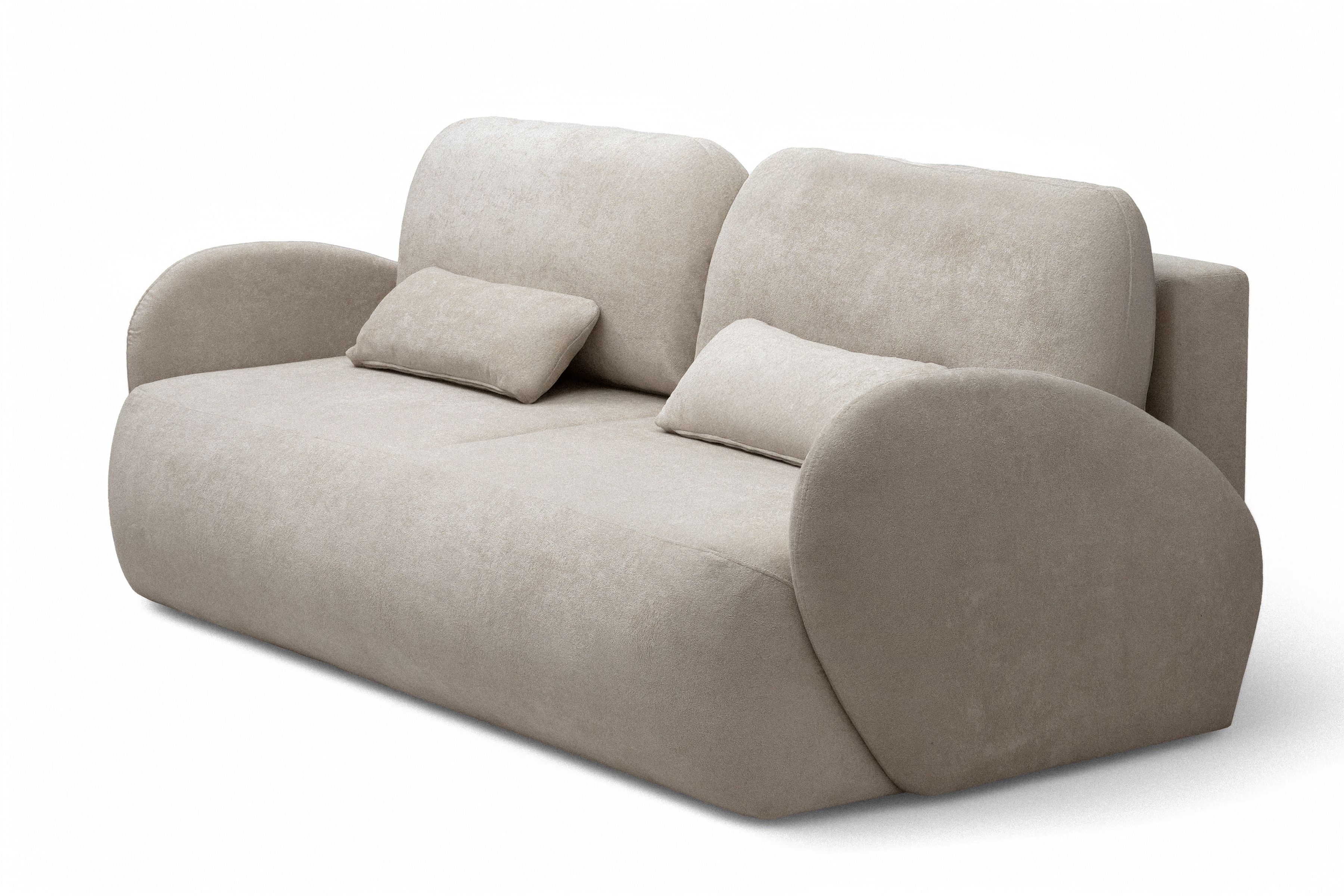 Rozkládací pohovka Dinel - béžová pletenina Freya 210.03 Pohovka rozkládací Dinel - béžová Pletenina Freya 210.03 - Limitowana oferta