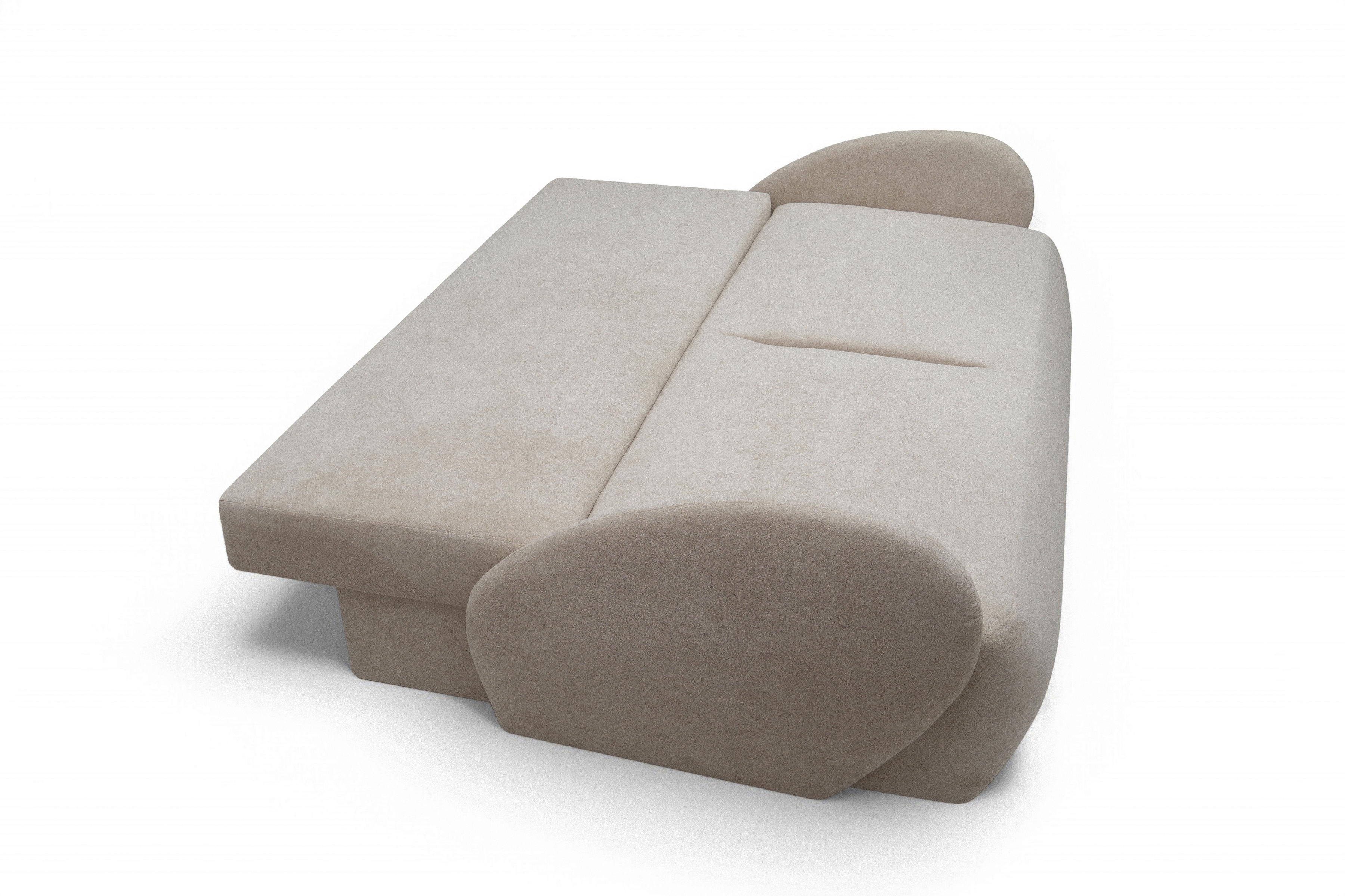 Rozkládací pohovka Dinel - béžová látka Freya 210.03 Pohovka rozkládací Dinel - béžová Pletenina Freya 210.03