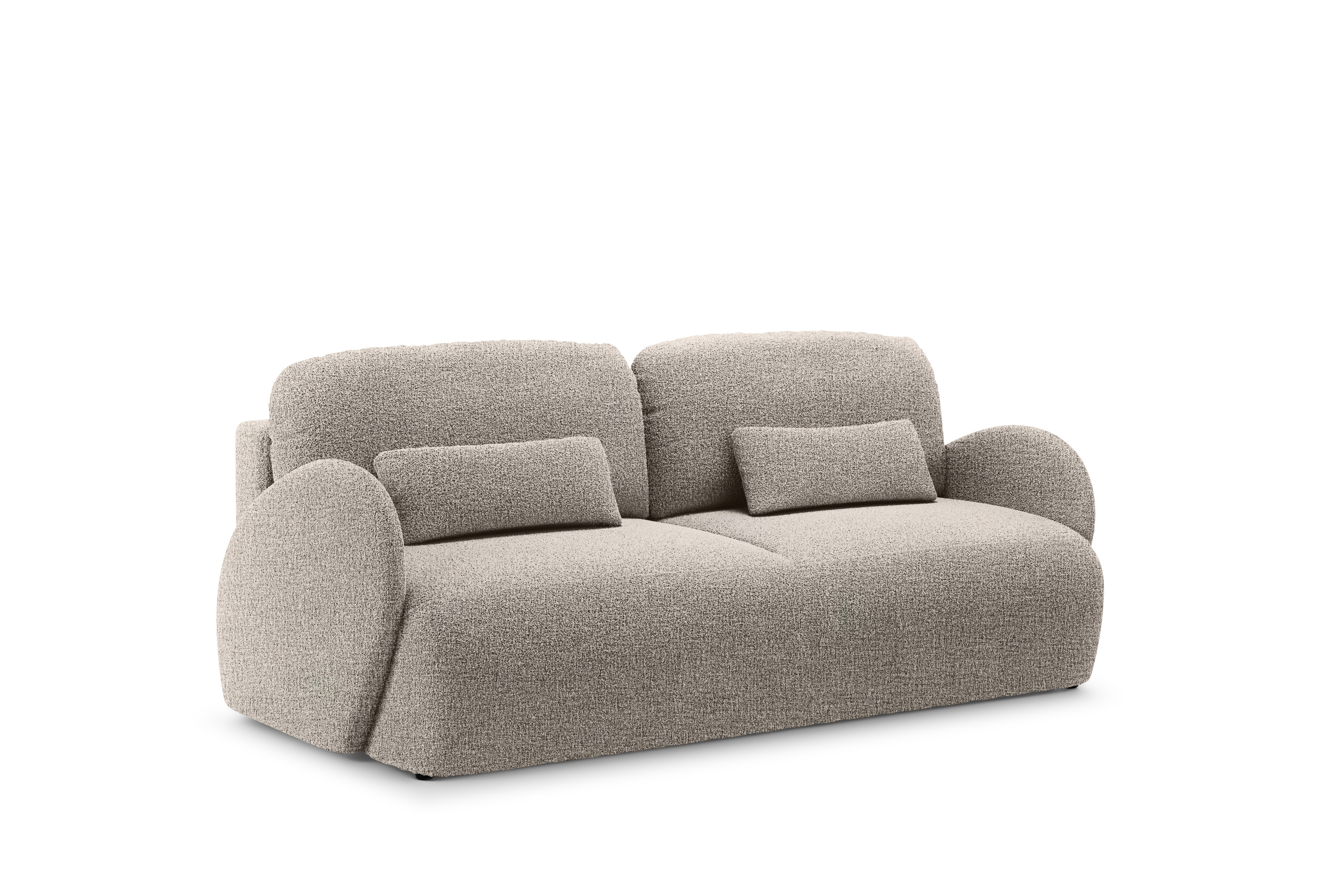 Rozkladacia pohovka Dinel - béžová ľahkočistiaca látka Corbett 23 - Limitovaná ponuka Pohovka s funkciou spánku Dinel - Béžová plecionka ľahkočistiaca Corbett 23 