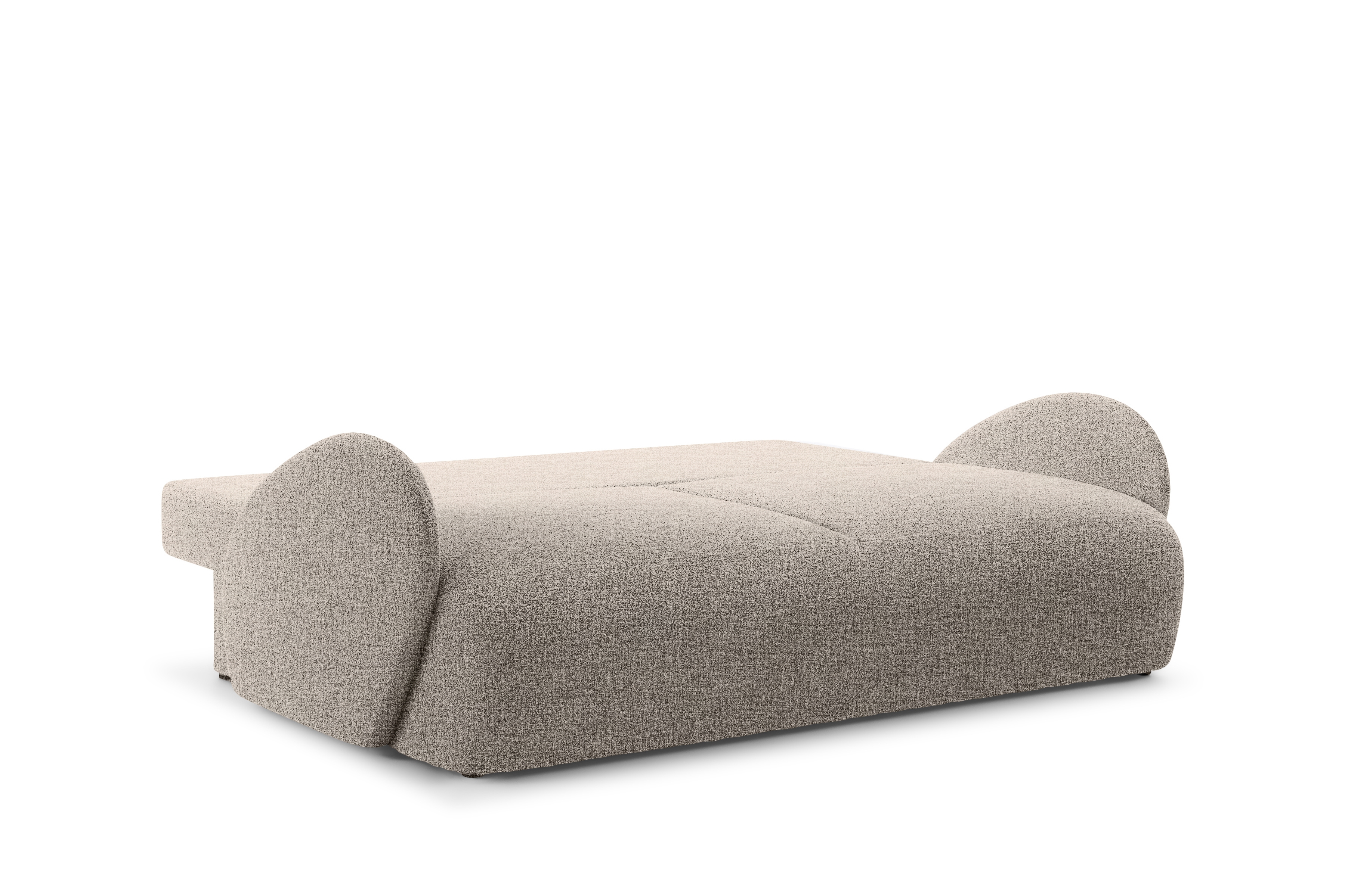 Rozkladacia pohovka Dinel - béžová ľahkočistiaca látka Corbett 23 - Limitovaná ponuka Pohovka s funkciou spánku Dinel - Béžová plecionka ľahkočistiaca Corbett 23 