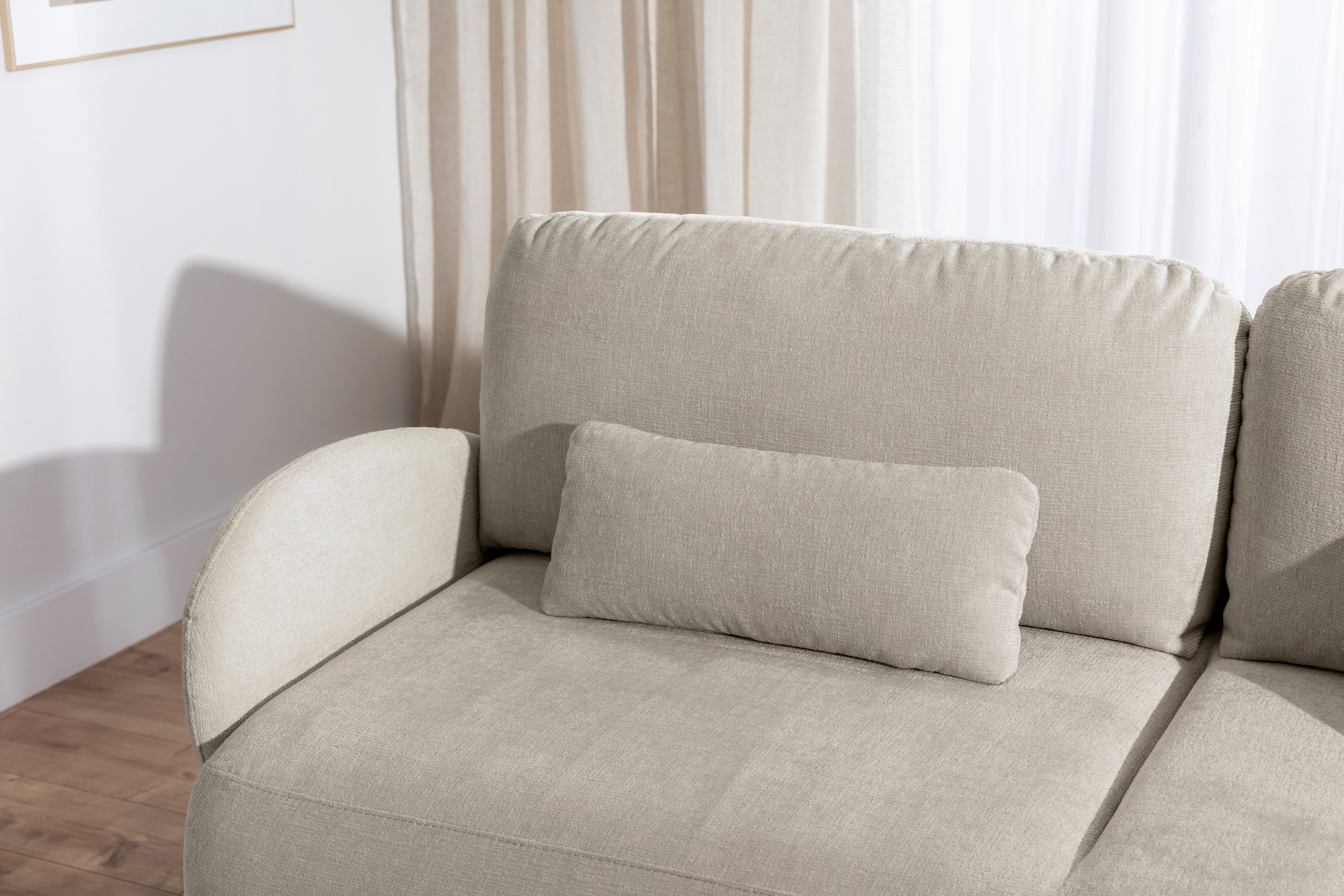 Rozkladacia pohovka Dinel - béžová žinylka Perfect Harmony 07 Pohovka s funkciou spania Dinel - Perfect Harmony 07