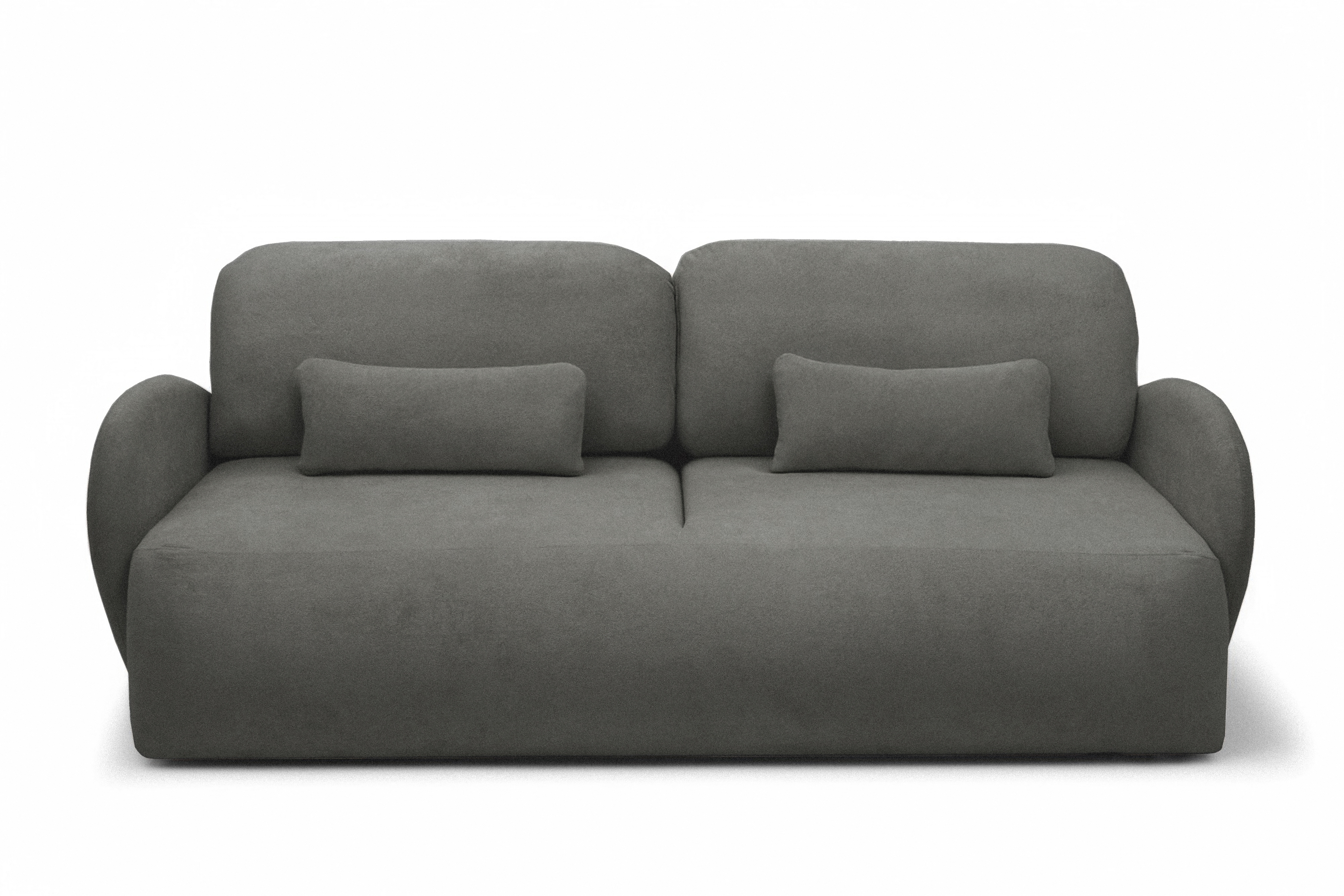 Rozkladacia pohovka Dinel - sivá pletenina Freya 210.22 Pohovka s funkciou spánku Dinel - šedá dzianina Freya 210.22