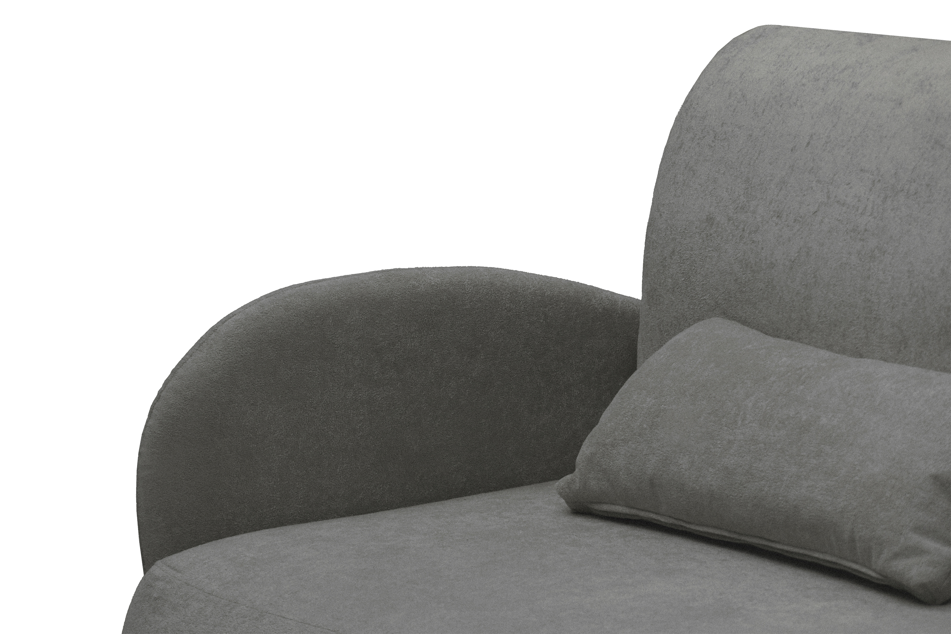 Rozkladacia pohovka Dinel - sivá pletenina Freya 210.22 Pohovka s funkciou spánku Dinel - šedá dzianina Freya 210.22