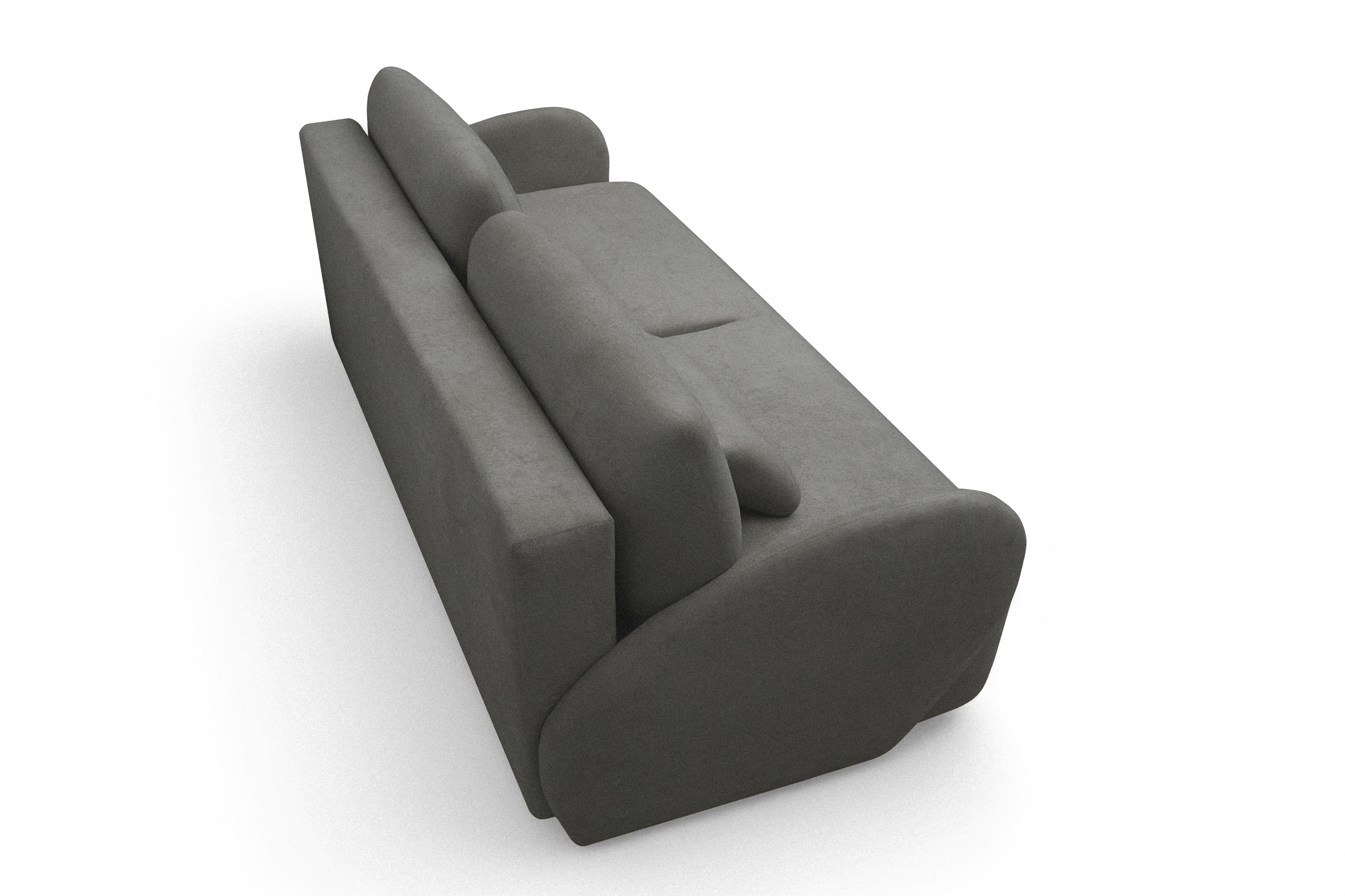 Rozkladacia pohovka Dinel - sivá pletenina Freya 210.22 Pohovka s funkciou spánku Dinel - šedá dzianina Freya 210.22