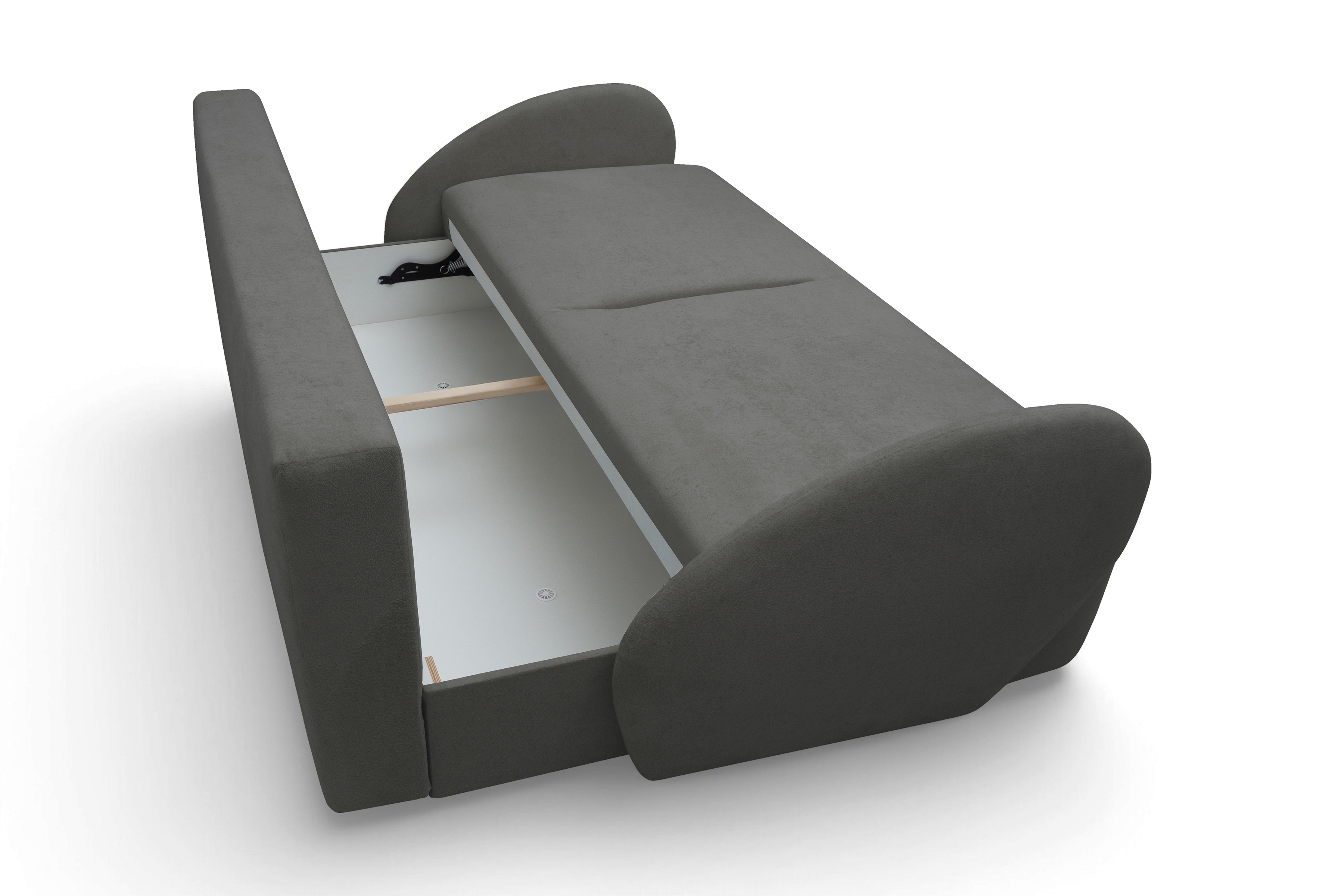 Rozkladacia pohovka Dinel - sivá pletenina Freya 210.22 Pohovka s funkciou spánku Dinel - šedá dzianina Freya 210.22